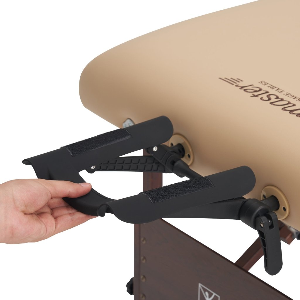 6-Way Adjustable Ergonomic Face Cradle for Massage Tables - Universal Size Headrest Pillow with Support Bracket for Salon Beds | Perfect for Deep Tissue, Swedish & Sports Massage Therapy Sessions