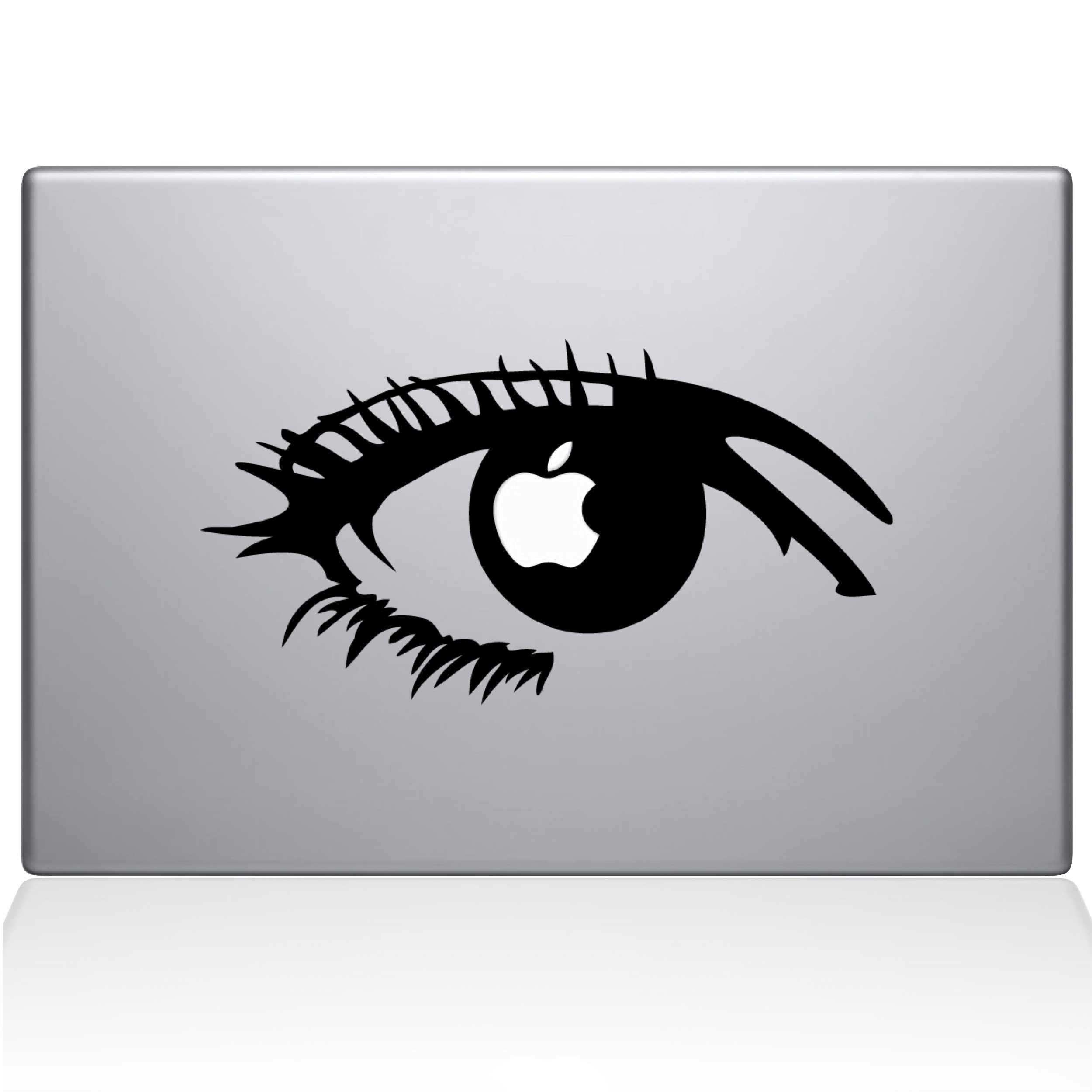 The Decal Guru 0160-MAC-13P-BLA Premium Vinyl Laptop Sticker for 13