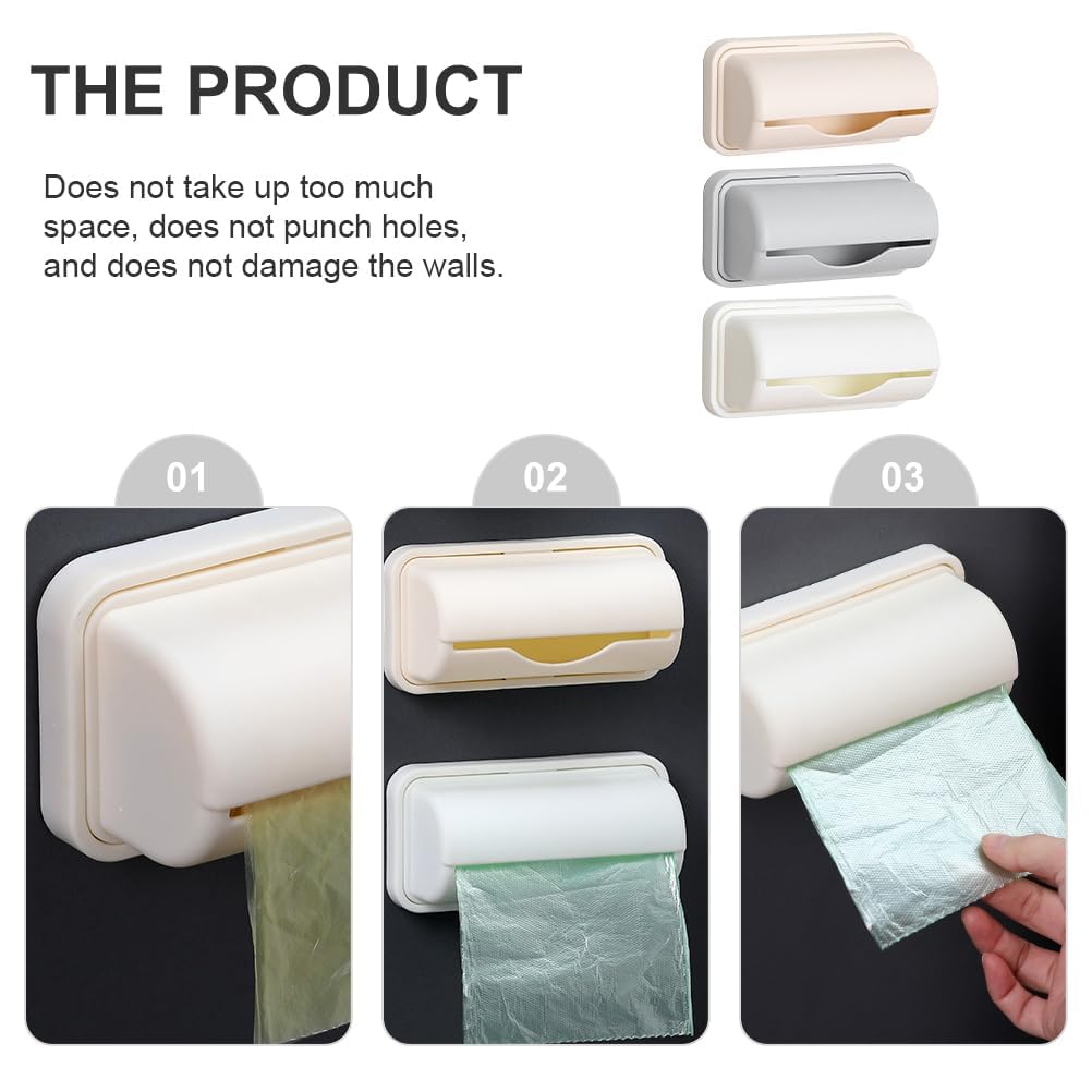 Fine Liner Trash Bag Dispenser - Small Bin Liner Kit with Refillable Holder | Perfect for Kitchen, Bathroom & Office Waste Bins | Compact Trash Can Liner Organizer (ALL)
