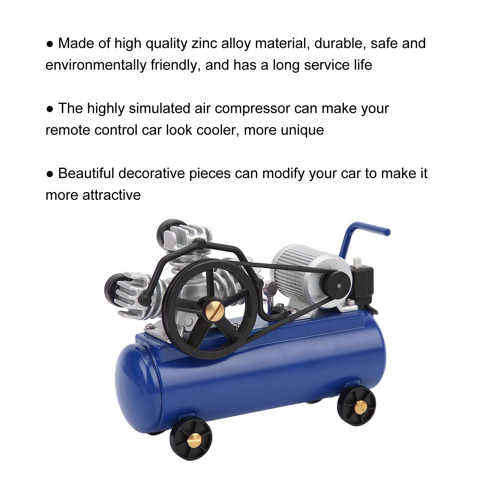 1/10 Scale RC Simulation Air Compressor Accessories - Mini Compressor Parts for Remote Control Crawler Cars | Perfect for Off-Road RC Vehicle Decor & DIY Upgrades