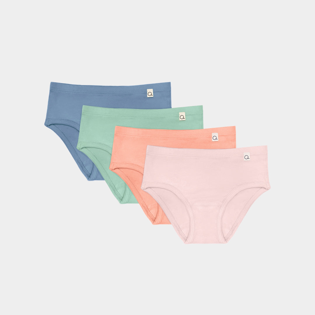 Luna Bikini Briefs for Women - 4 Pack Soft Comfortable Underwear Set - Perfect for Beach, Swimming, Yoga & Everyday Wear