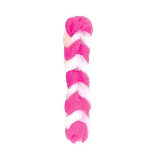 SIA VENDORS™ Exfoliating Bath Loofah Scrubber - Pink & White Dual-Sided Body Scrubber for Men & Women - Gentle Exfoliation for Smooth Skin - Perfect for Shower, Bath & Spa Days