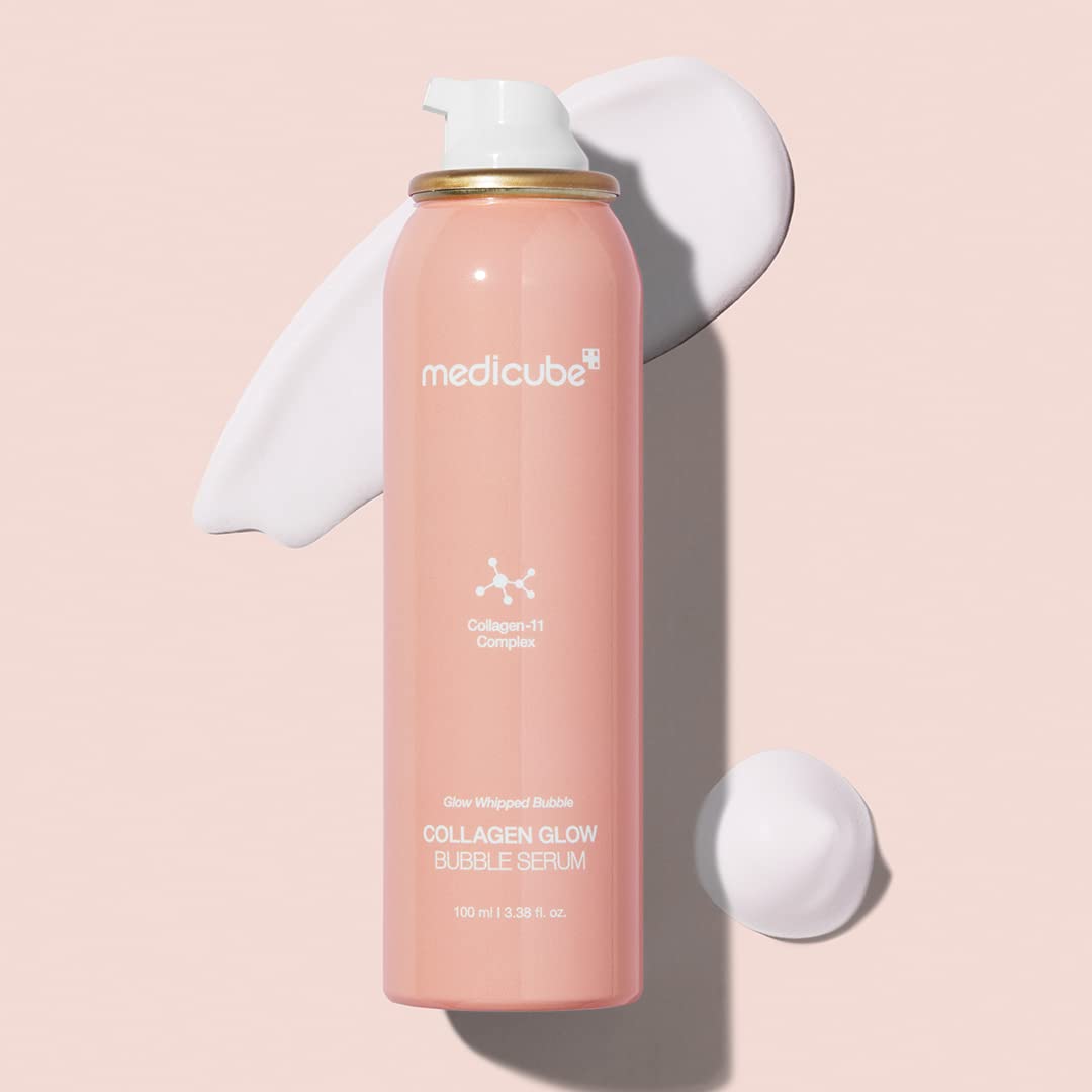 Medicube Collagen Glow Bubble Serum - Fast Absorbing Korean Skincare for 24H Hydration & Firming - Anti-Aging Face Treatment for Dull Skin - Perfect for Daily Routine & Night Care (3.38 fl.oz)
