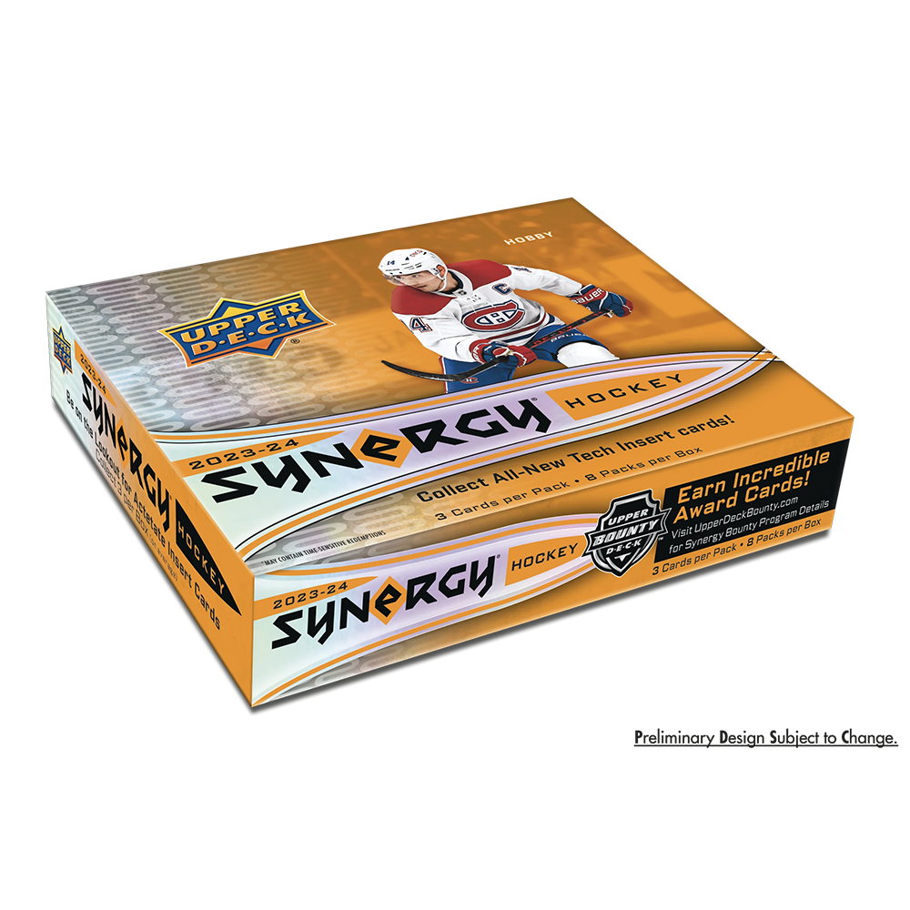 2023-24 Upper Deck Synergy Hockey Hobby Box - Premium NHL Trading Cards Collection for Collectors & Fans - Perfect for Trading, Gifting, and Display