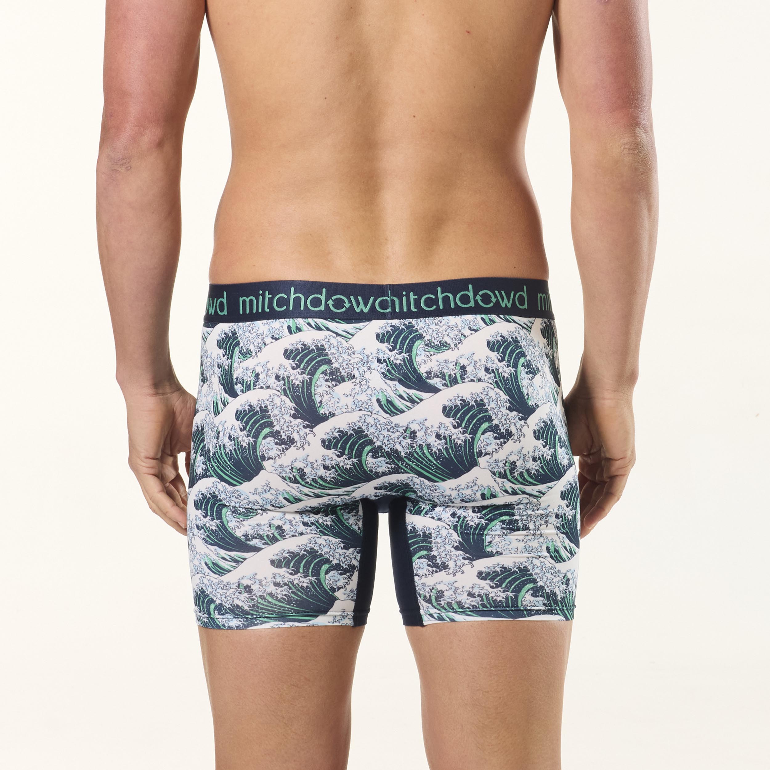 Men's Eco-Friendly Great Wave Recycled Repreve® Comfort Trunk Underwear 3-Pack - Navy Blue | Sustainable Swim & Lounge Shorts for Beach, Pool & Casual Wear