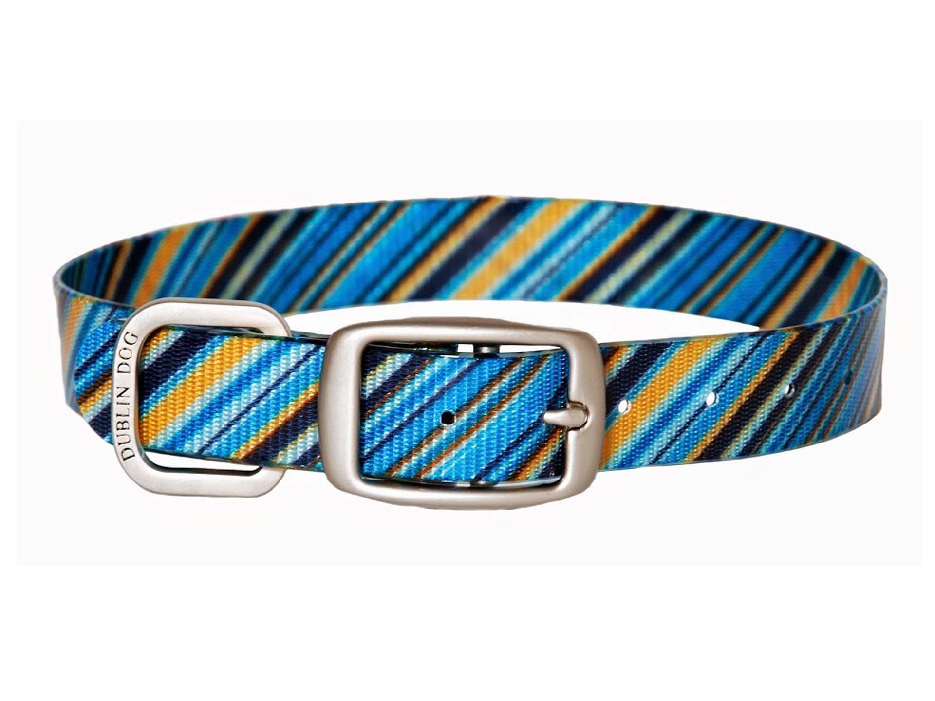 Dublin Dog Koa Collection Oxford 12.5 by 17-Inch Medium Dog Collar - Apple Orchard Pattern - Perfect for Daily Walks, Training & Outdoor Adventures