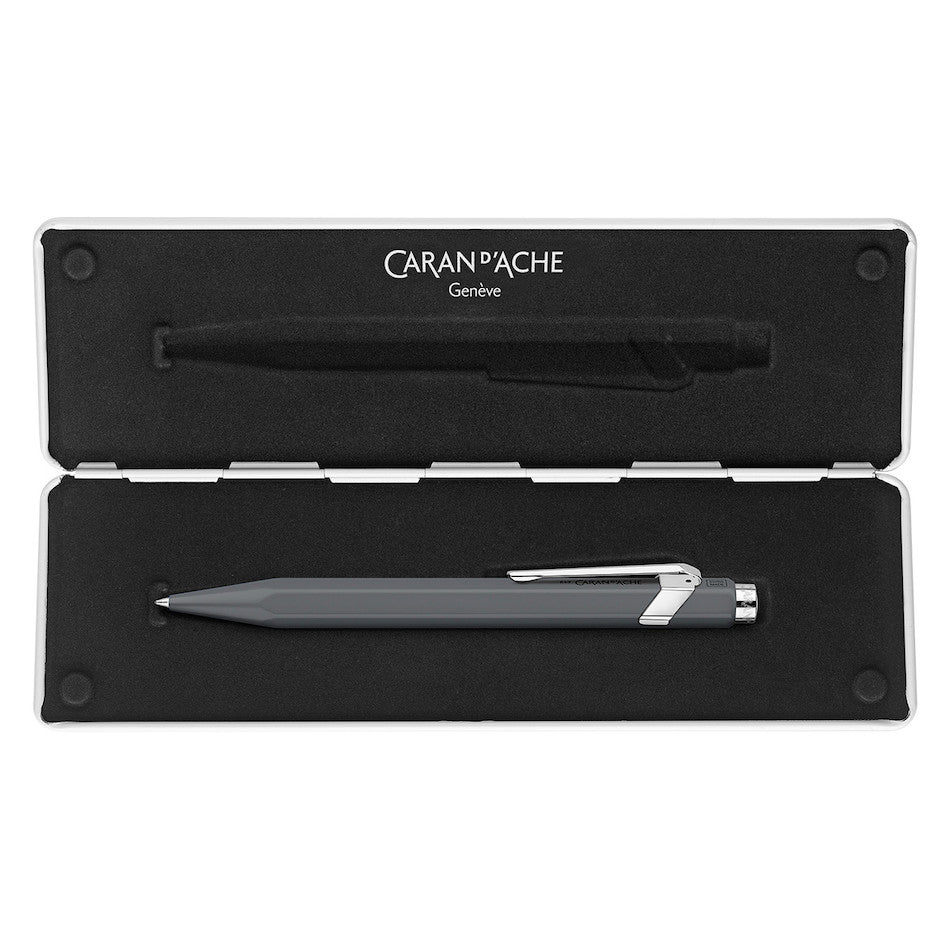 Premium Caran d'Ache 849 Rollerball Pen - Slimpack Grey - Luxury Writing Instrument for Professionals & Students - Perfect for Office, School & Gift Giving
