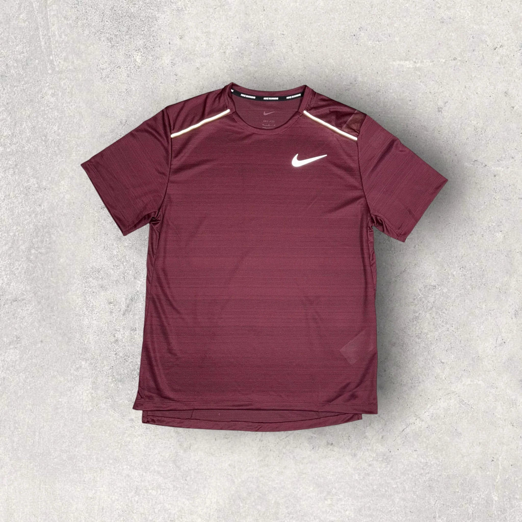Nike Miler 1.0 Running Shorts Set for Men - Night Maroon/Black - Lightweight Breathable Workout Clothes for Jogging, Gym & Outdoor Sports
