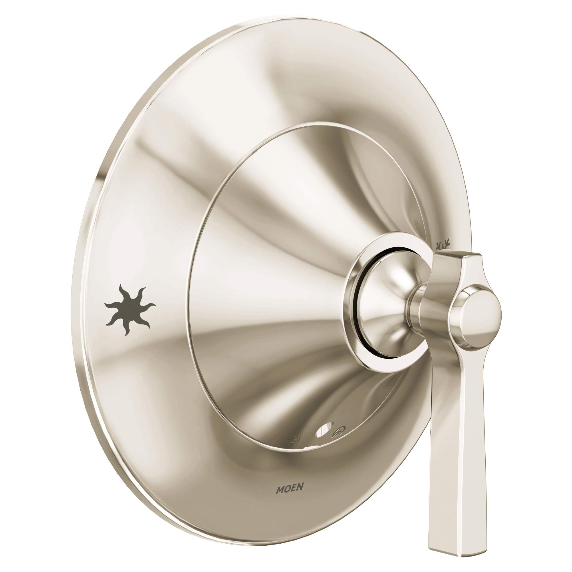 Moen TS3911NL Flara Moentrol Volume Control Shower Valve Trim Kit - Polished Nickel Finish - Compatible with Moentrol Valve - Perfect for Bathroom Renovation & Modern Shower System Upgrade