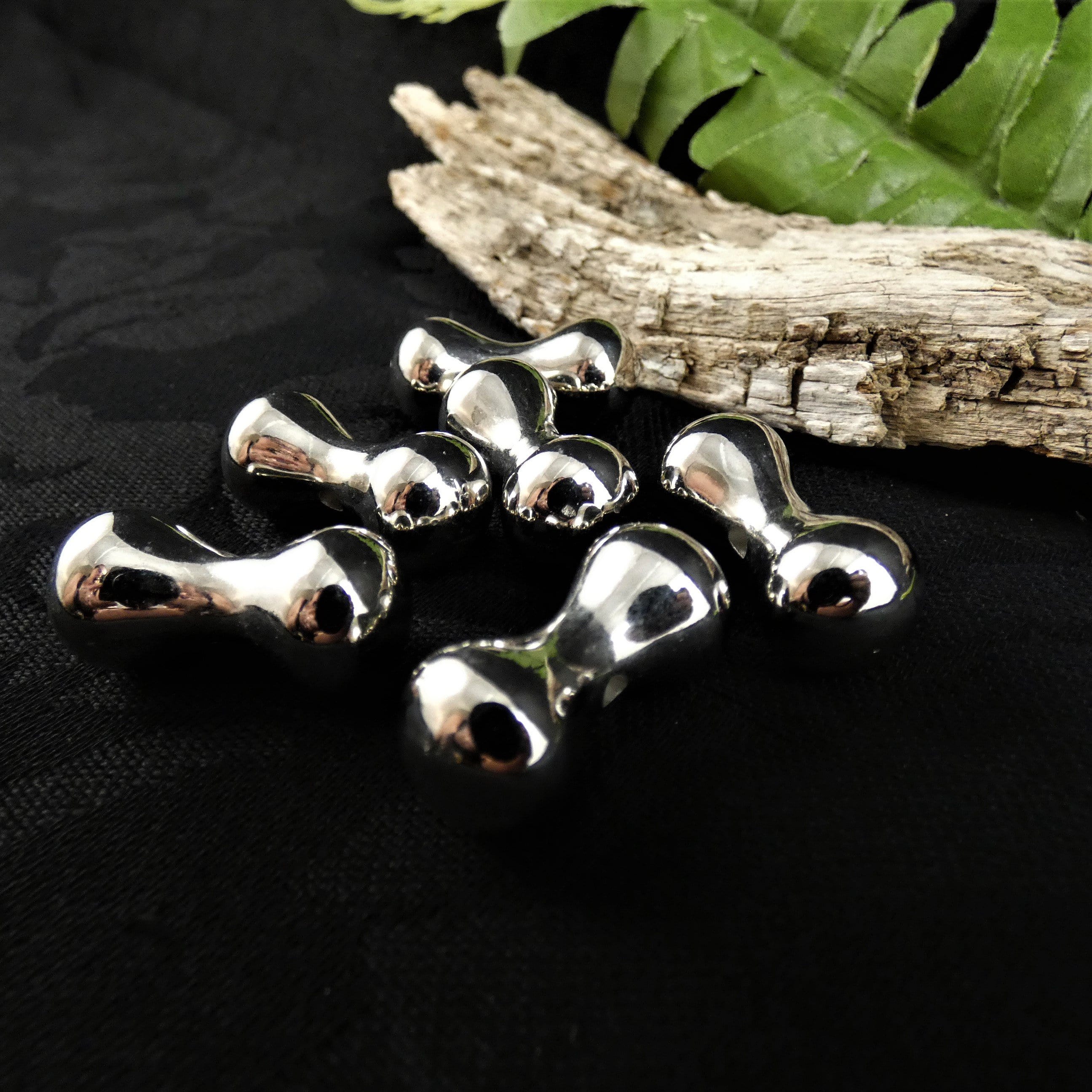 Bone Shaped Beads for Jewelry Making - Natural Wooden Beads for DIY Necklaces, Bracelets, and Crafts - Perfect for Boho, Hippie, and Animal Lover Style Accessories