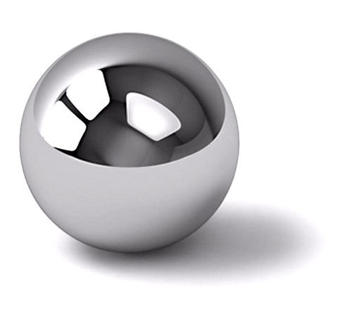LEGO Technic Steel Ball Chrome Silver Wheel - Heavy Duty Metal Marble Pivot Caster for Omnidirectional Steering Socket Joint (Part #99948) - Compatible with FLL, LME, Mindstorms NXT & EV3 Robots - Perfect for Robotics Projects and DIY Builds