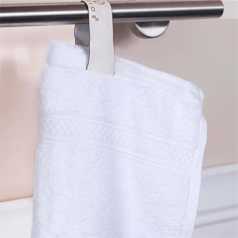 Ultra Soft Rayon Bamboo Cotton Blend 4-Piece Bath Towel Set | Premium Absorbent Quick-Dry Towels for Spa, Bathroom & Beach