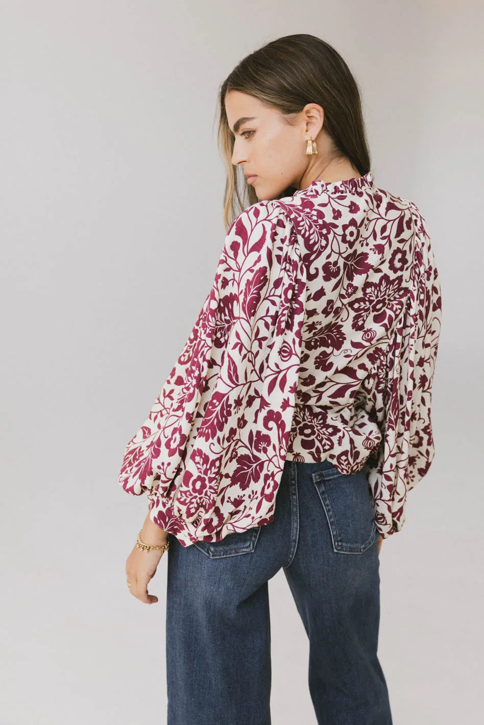 Stylish Nona Dolman Sleeve Blouse in Rich Burgundy Color | Women's Fashion Top for Work, Date Night & Casual Outfits | Final Sale