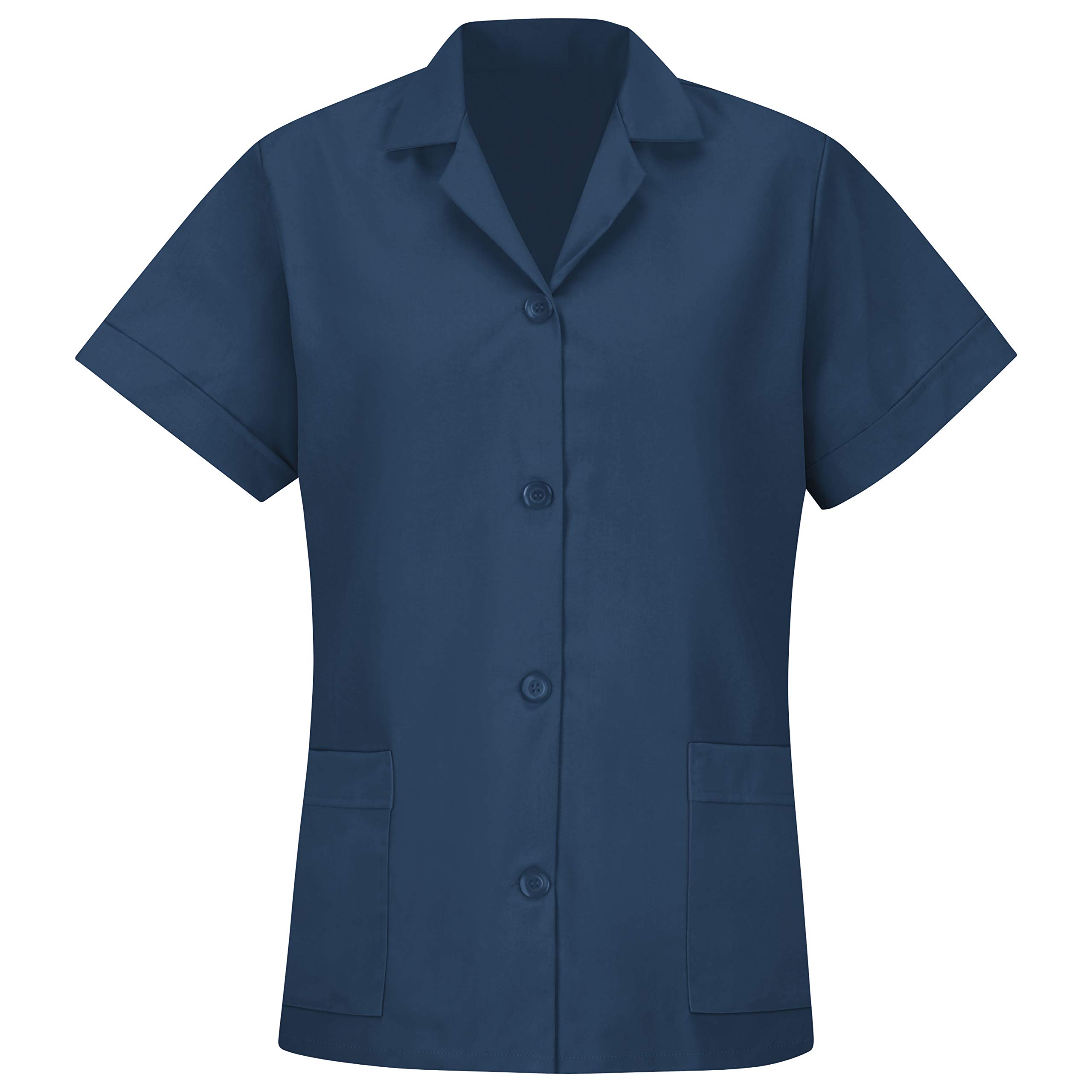 Red Kap Women's Button Front Tunic Shirt - Comfortable Workwear Top for Nurses, Chefs & Service Professionals - Perfect for Uniforms, Business Casual & Everyday Wear