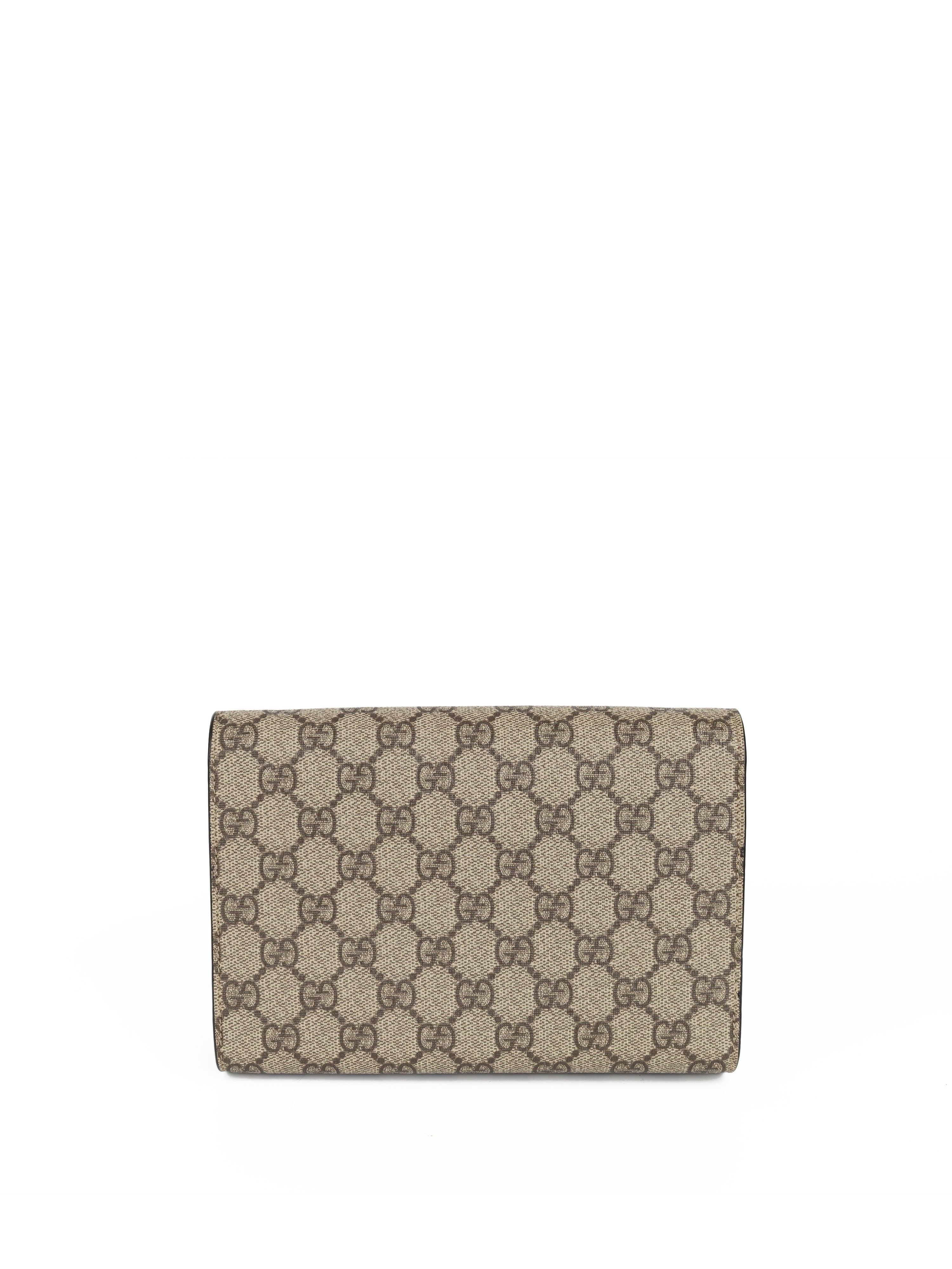 Gucci Dionysus GG Supreme Chain Wallet Bag for Women - Luxury Designer Crossbody Purse with Adjustable Strap - Perfect for Parties, Travel & Everyday Use