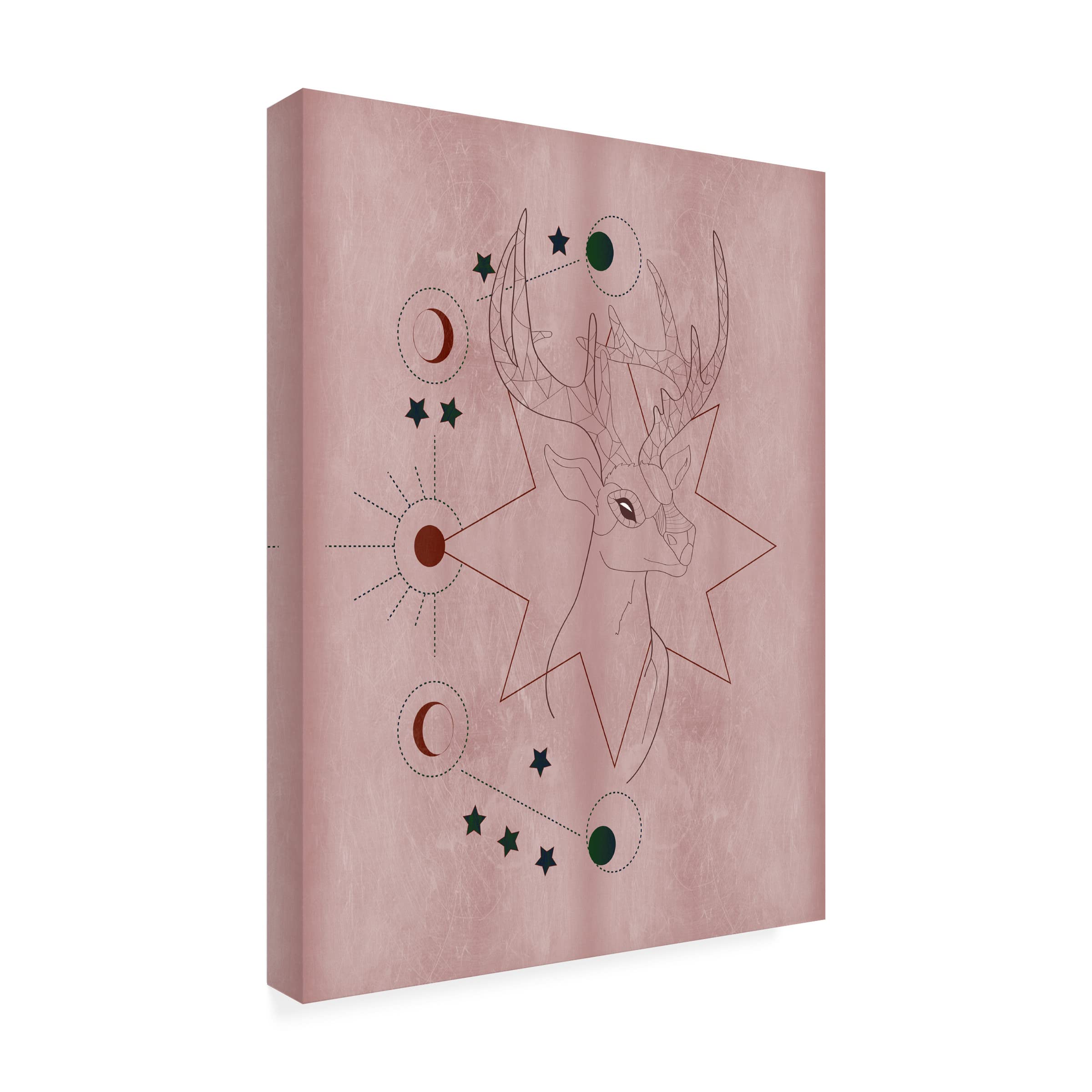 Trademark Fine Art 'The Mystics III' Canvas Wall Art Print by Sabrina Balbuena - Modern Abstract Painting for Living Room, Bedroom & Office Decor