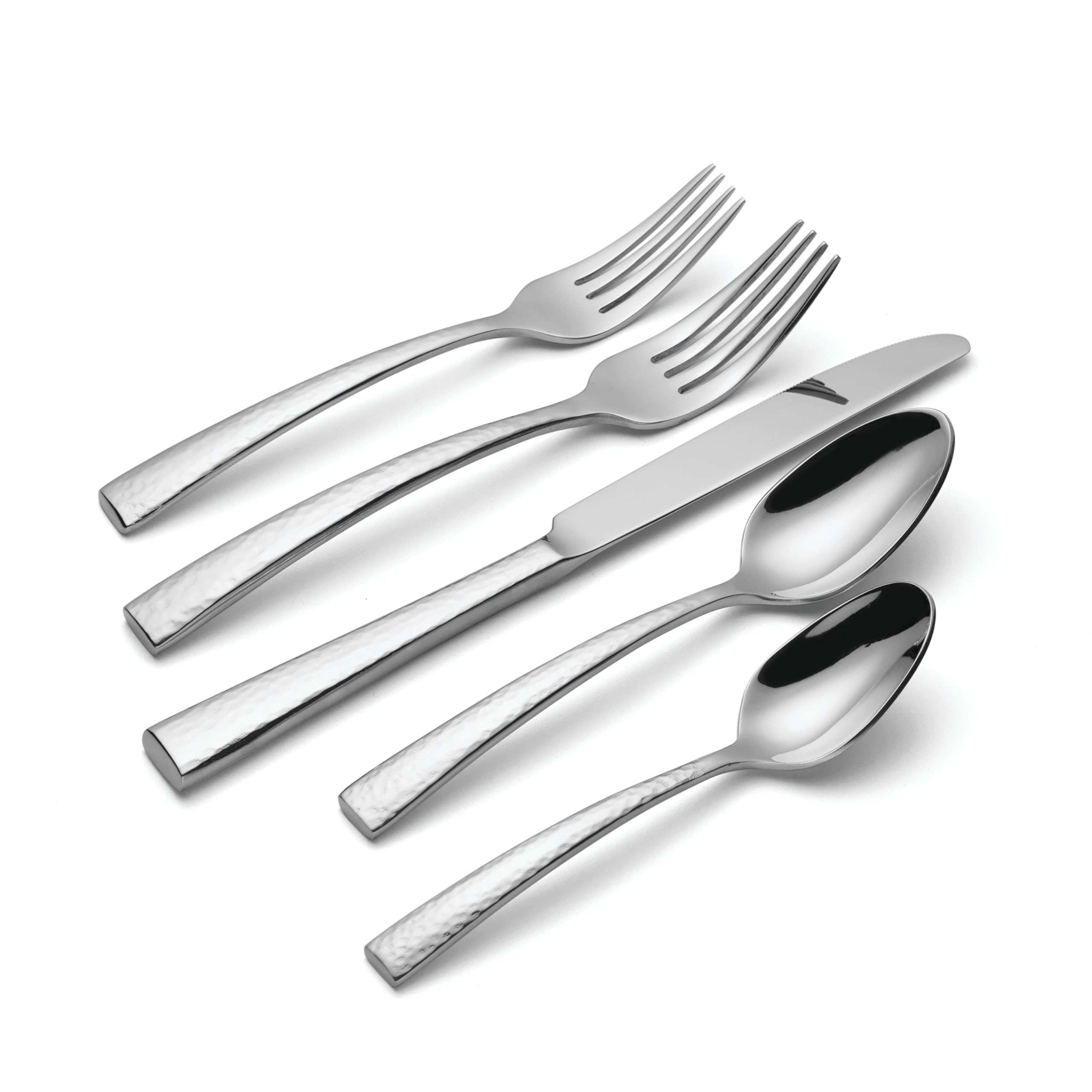 Oneida Cabria 45-Piece Stainless Steel Flatware Set - Elegant Metallic Silverware for Fine Dining, Dinner Parties & Everyday Use