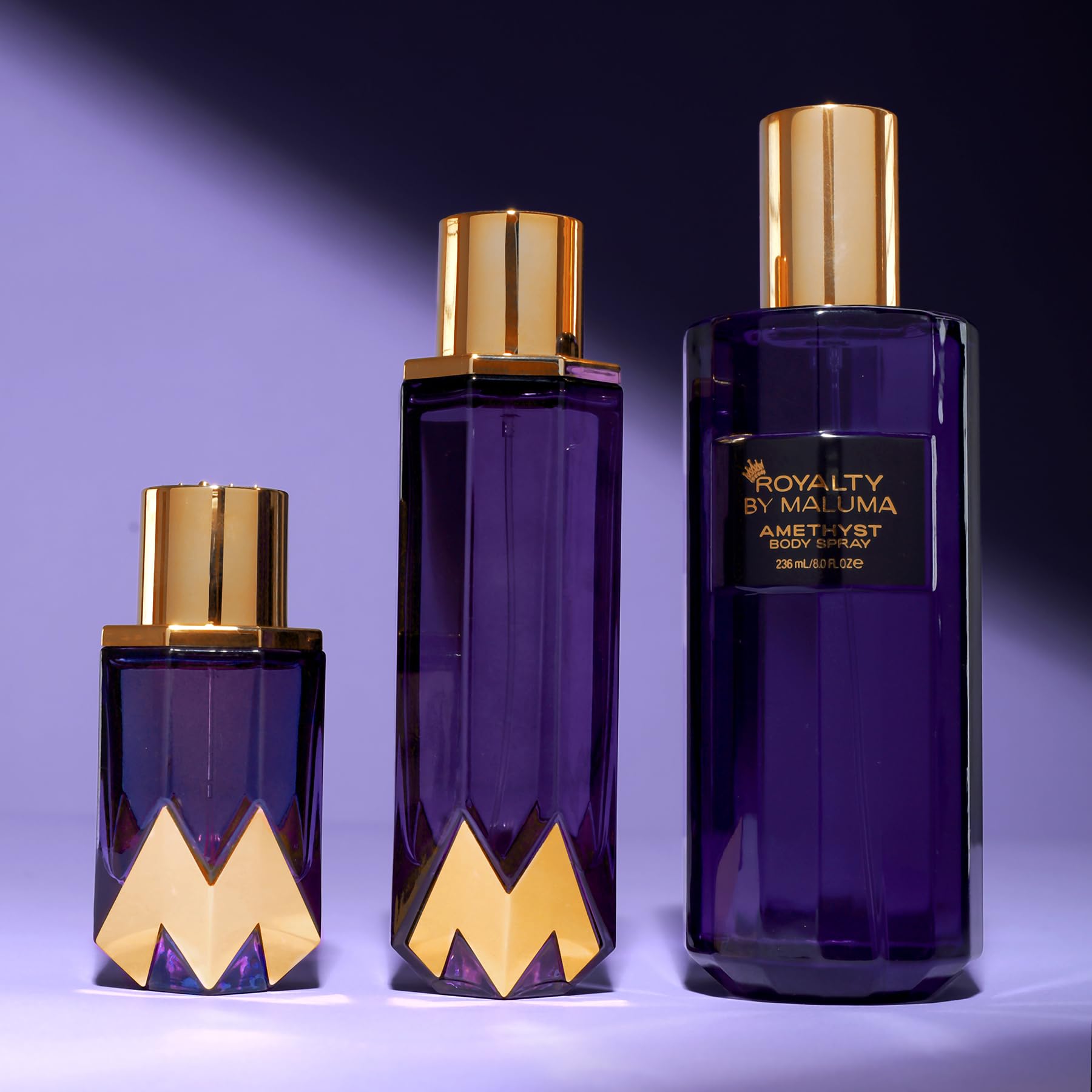 Amethyst Body Spray for Women - 8 oz Luxurious Fruity Floral Perfume with Tangerine, Clementine & Pink Orchid Notes - Perfect for Daily Wear, Date Nights & Special Occasions