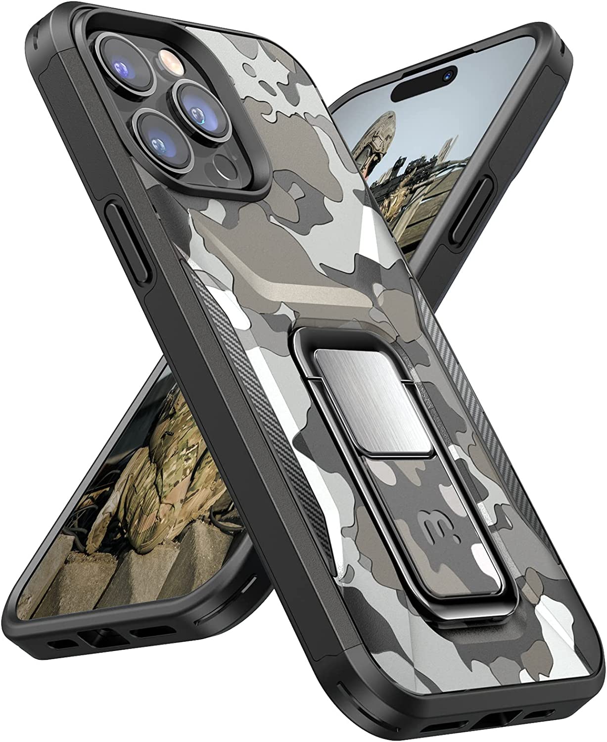 Magnetic Phone Case for iPhone 14 Pro (6.1 Inch) - Shockproof Protective Cover with Car Mount Compatibility - Blue - Perfect for Driving, Travel & Everyday Use