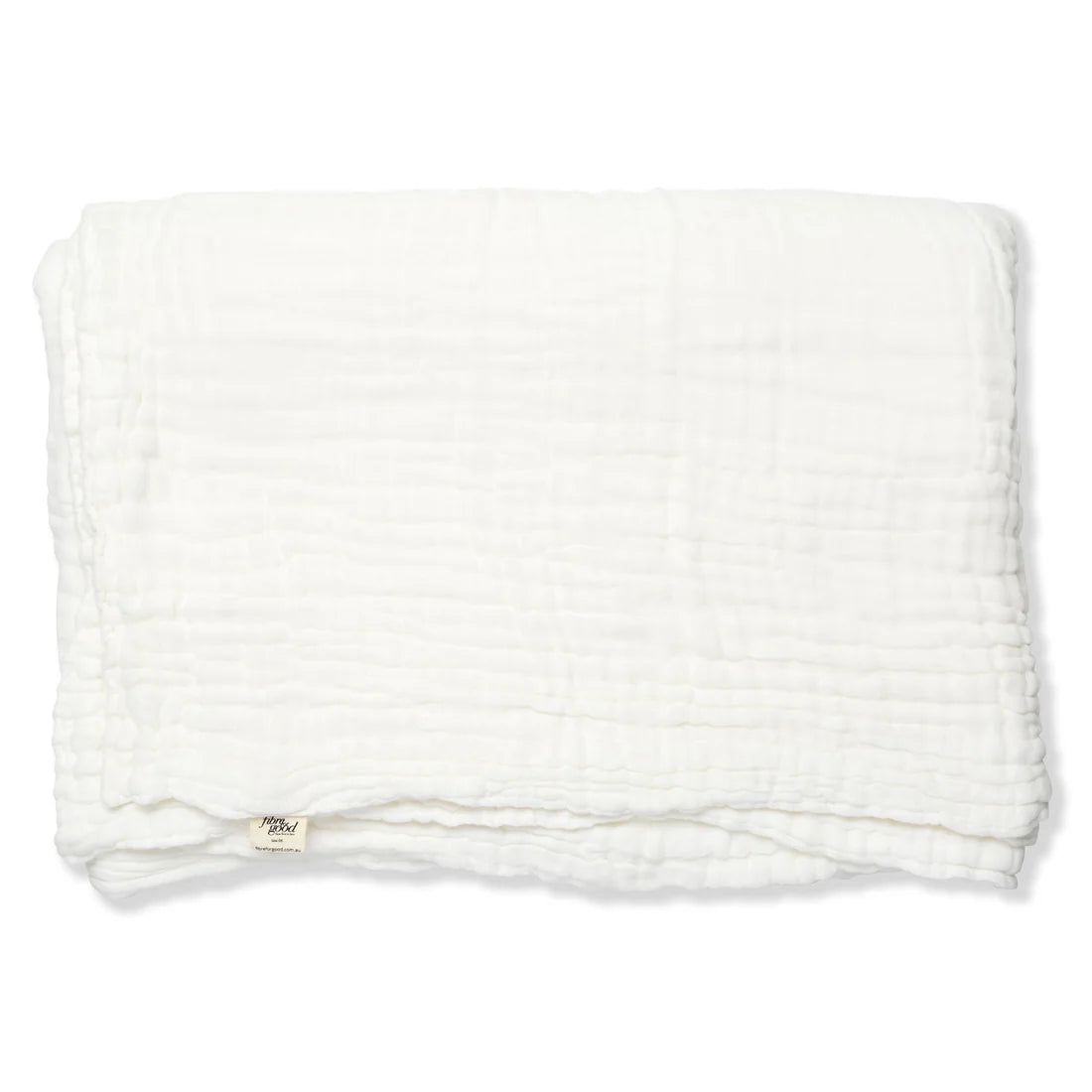 Fibre For Good Undyed Organic Cotton Muslin Wrap - Soft Baby Swaddle Blanket for Newborns, Nursing Cover & Stroller Blanket
