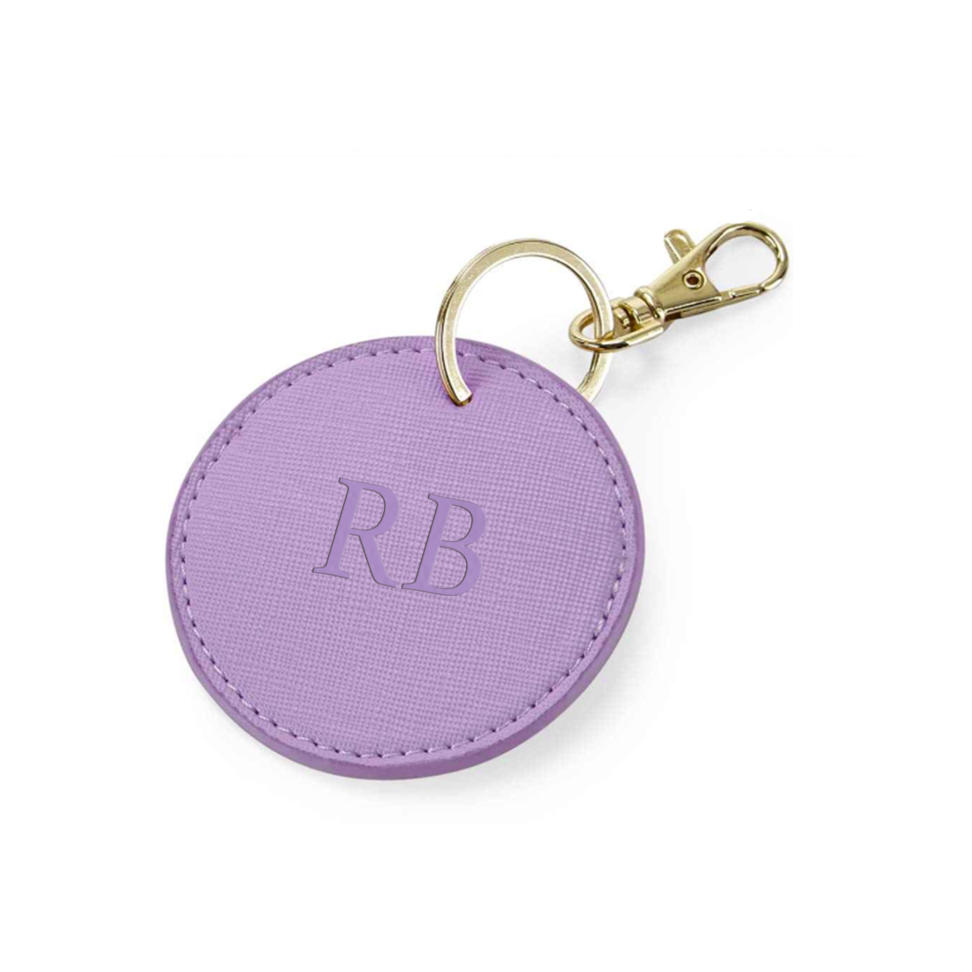 Personalized Carnaby Embossed Initial Keychain - Custom Monogram Key Ring for Women & Men - Perfect for Gifts, Travel, and Everyday Use