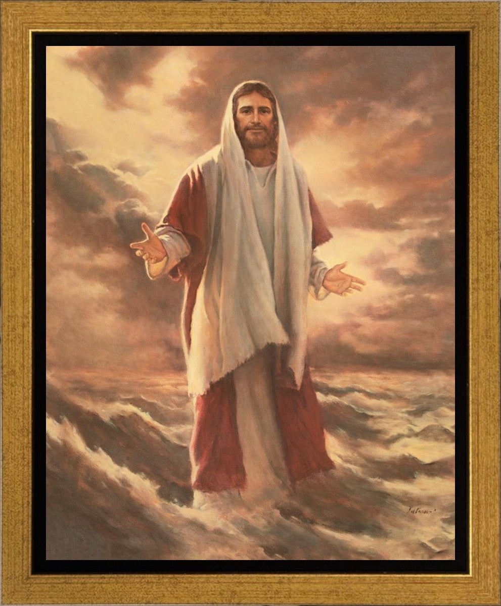 Fear Not It is I - Inspirational Christian Wall Art Canvas Print for Home & Office Decor - Perfect for Living Room, Bedroom, Church & Gift Giving