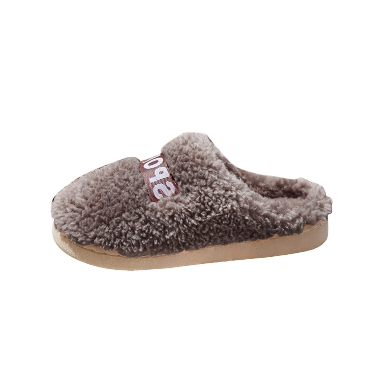 Warm Plush Cotton Slippers for Men - Cozy Couple Home Slippers with Thick Sole - Perfect for Indoor Comfort & Winter Relaxation