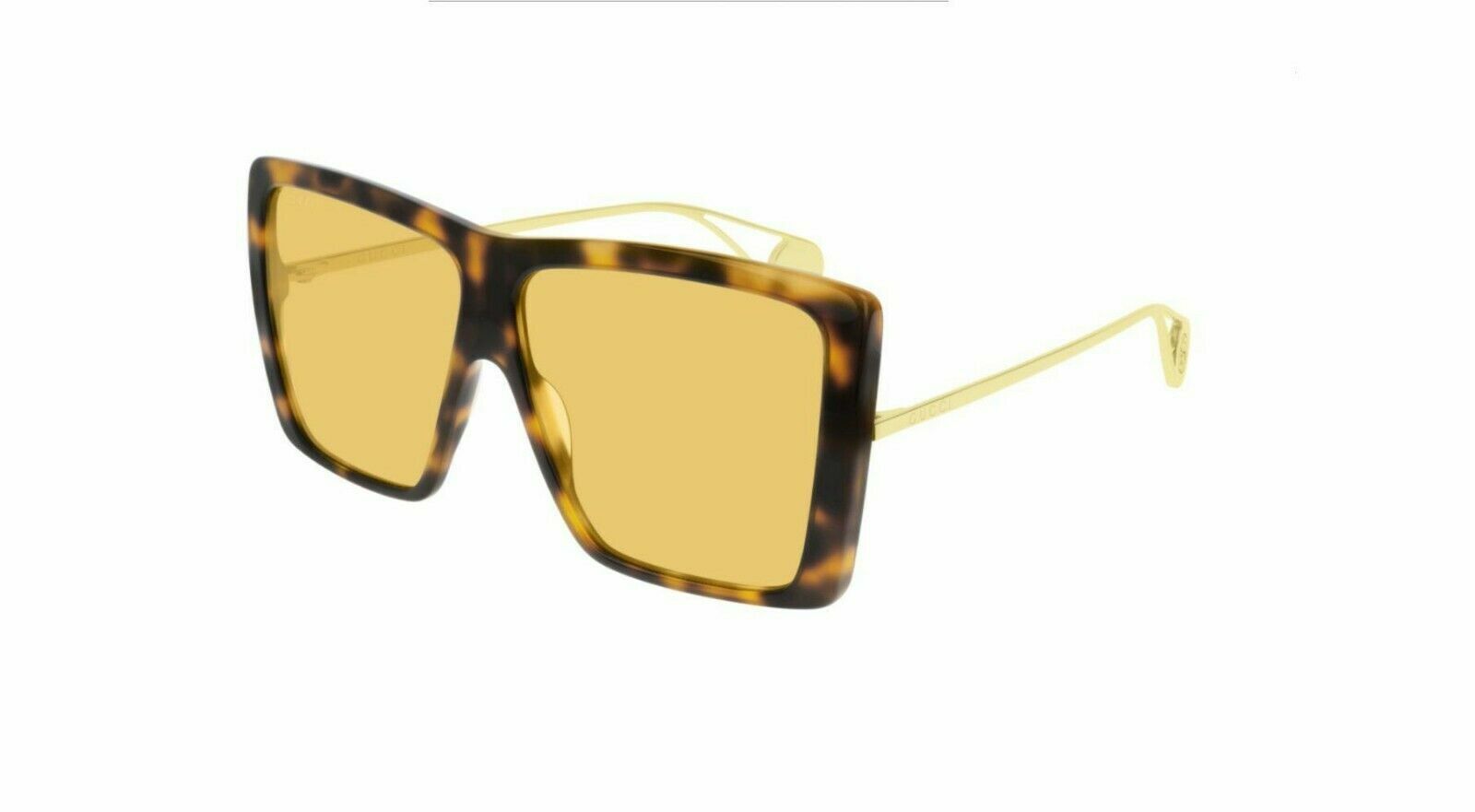 Gucci GG 0434 S 002 Havana/Gold Polarized Sunglasses for Women - Luxury Designer Shades for Beach, Driving & Outdoor Fashion