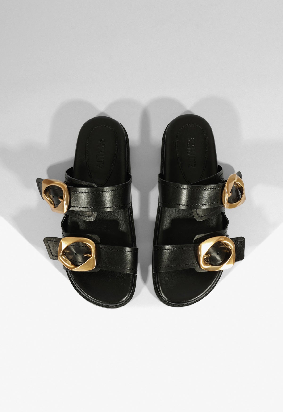 Olga Black Leather Sporty Sandal - Women's Comfortable Athletic Sandals for Running, Walking & Outdoor Activities