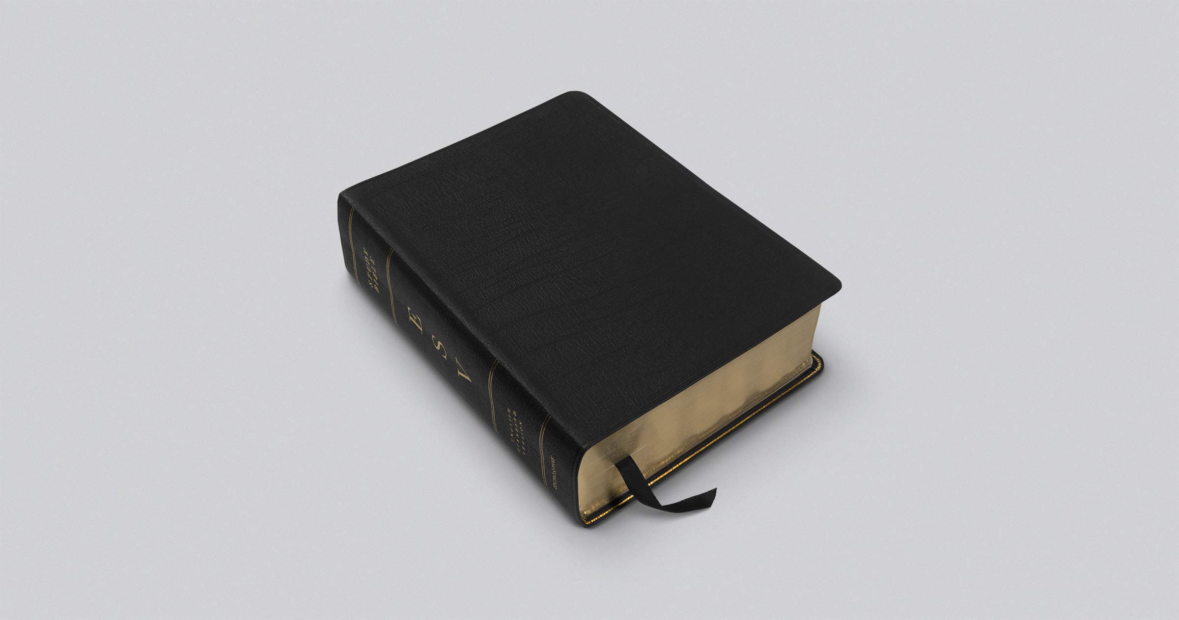 ESV Study Bible Large Print - Genuine Leather Black Cover - Premium Bible for Church, Bible Study & Personal Devotion - Ideal Gift for Christians & Pastors