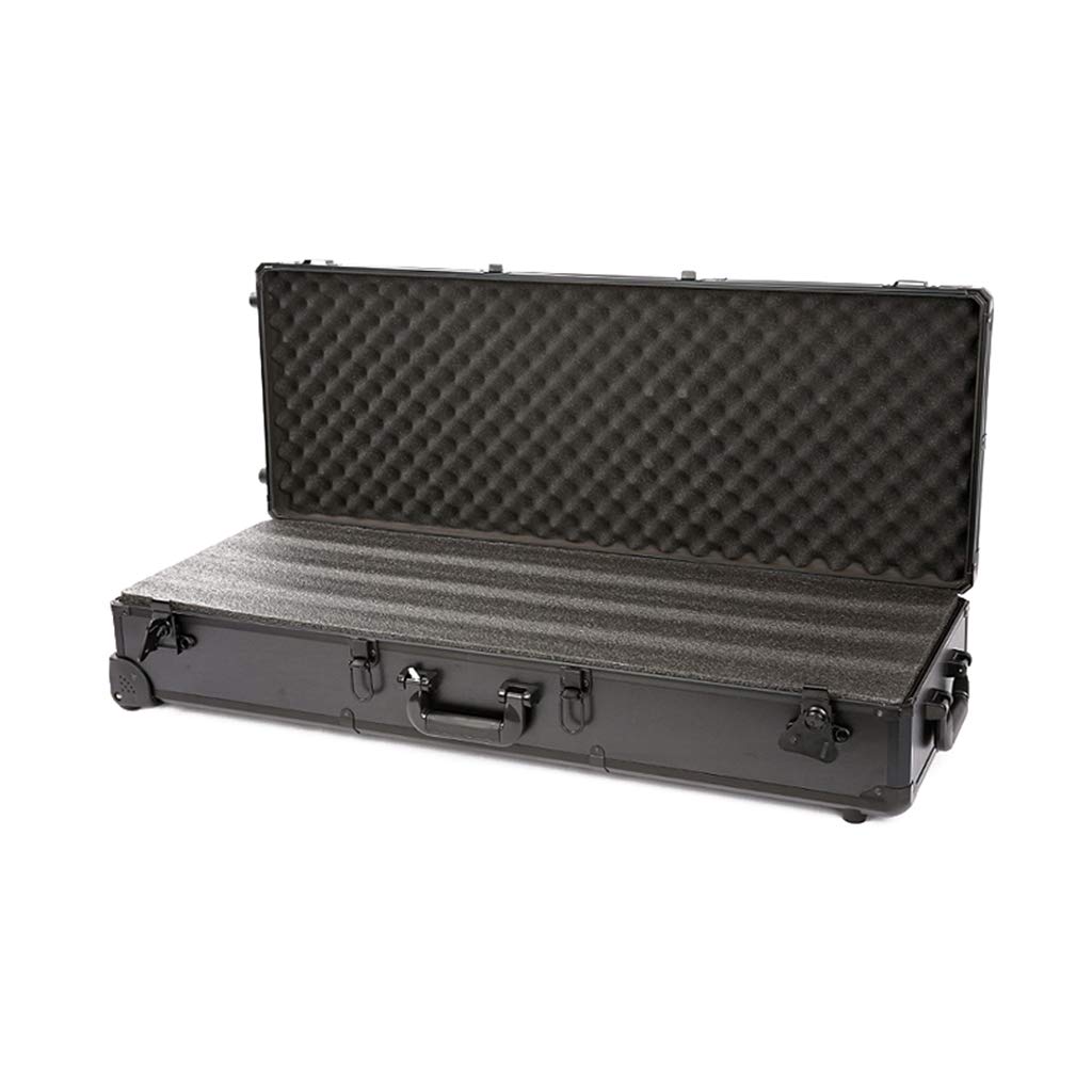 Waterproof Aluminum Hard Gun Case - Portable Rifle Case with EPE Foam & Wheels for Easy Transport | Protective Storage for Hunting, Shooting Range & Outdoor Adventures