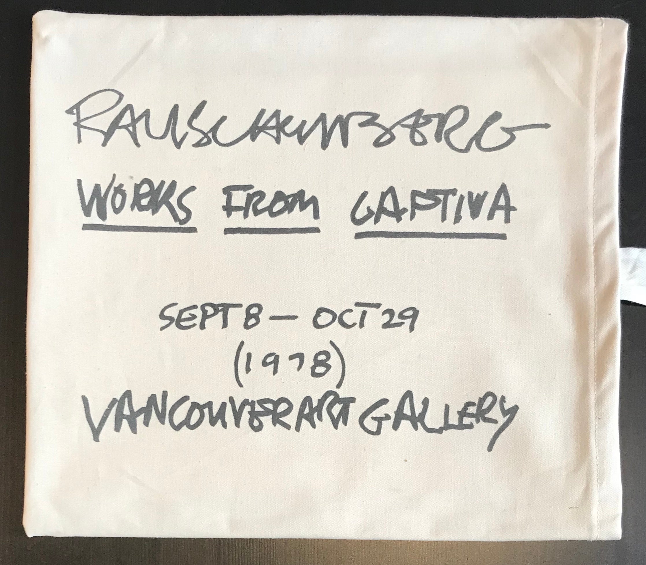 1978 Complete & Original Robert Rauschenberg Exhibition Package - Captiva Images from Vancouver Gallery | Rare Art Collection for Home Decor & Investment