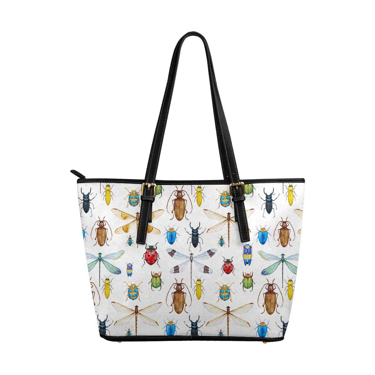 Vintage Dragonfly Butterfly Floral Leather Tote Shoulder Bag for Women - Stylish Handbag for Work, Travel & Everyday Use