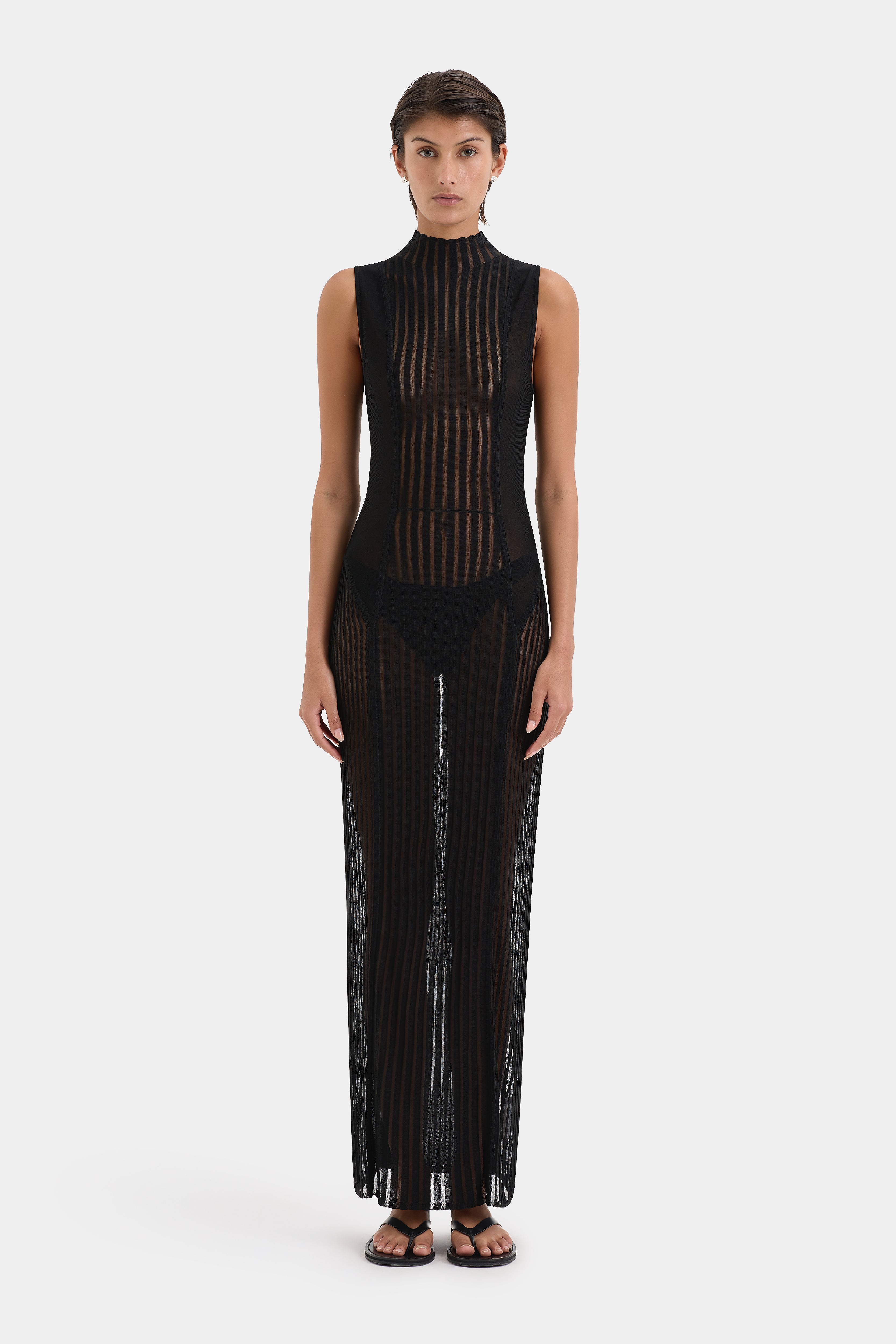 Azario Women's Elegant Column Dress - Slim Fit Midi Dress for Office, Party & Evening Wear | Perfect for Work, Cocktail Events & Special Occasions
