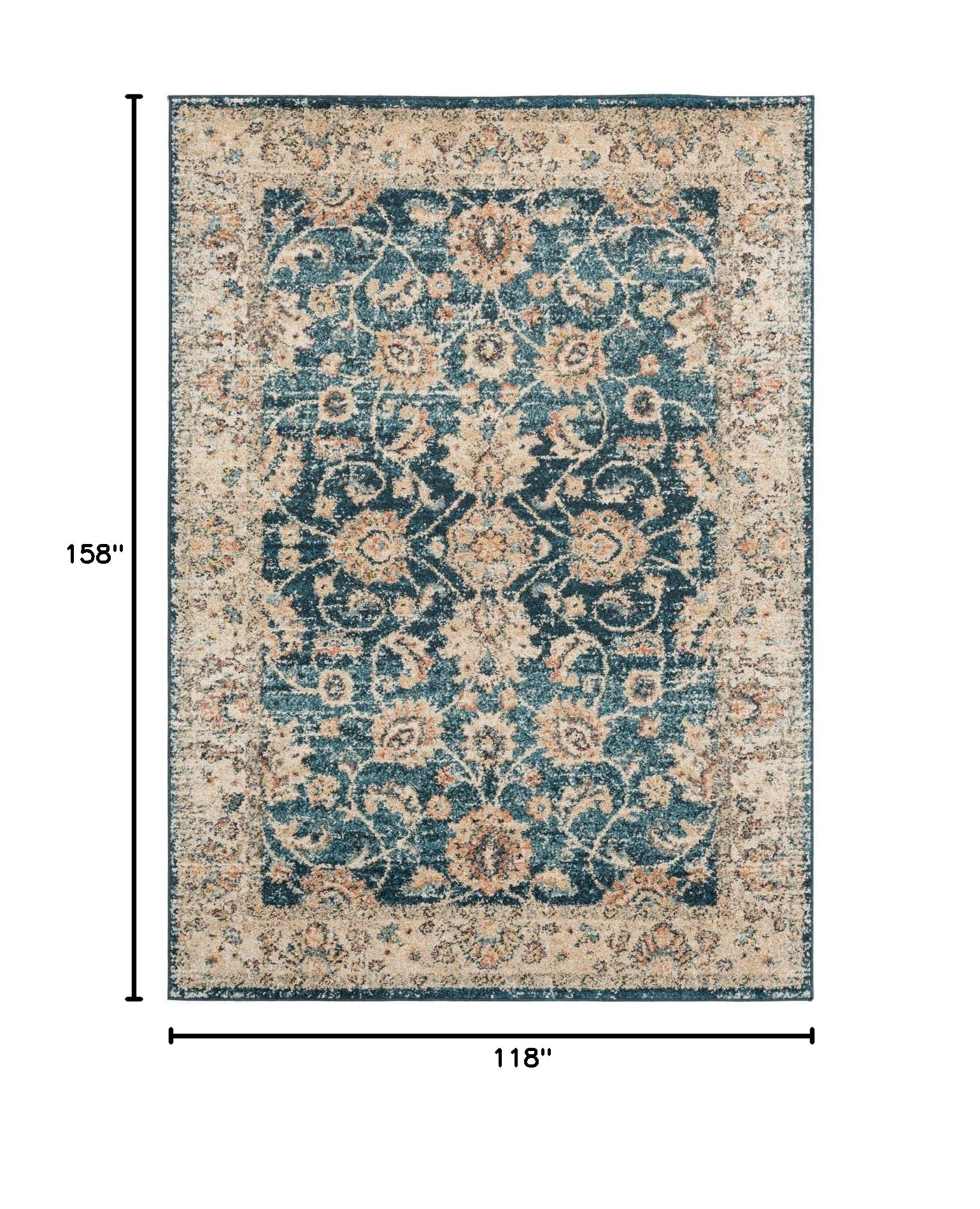 United Weavers Marrakesh Bey Cerulean Blue Area Rug 10x13 Feet (9'10