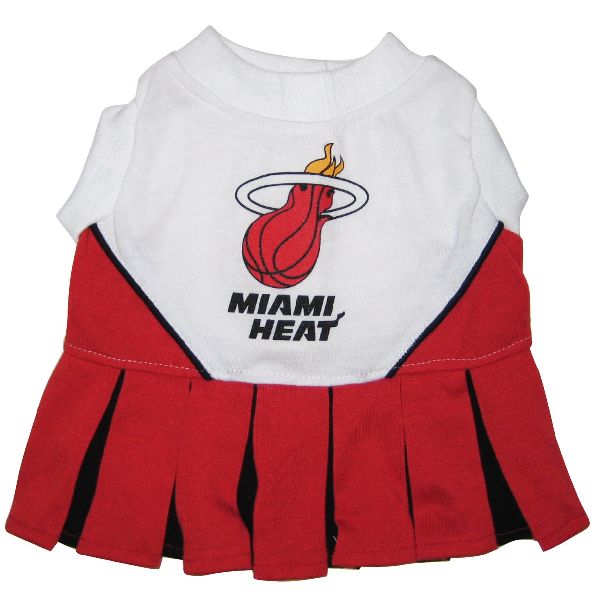 NBA Miami Heat Dog Cheerleader Dress for Small Dogs - Pet Costume for Game Day & Team Spirit Outfits