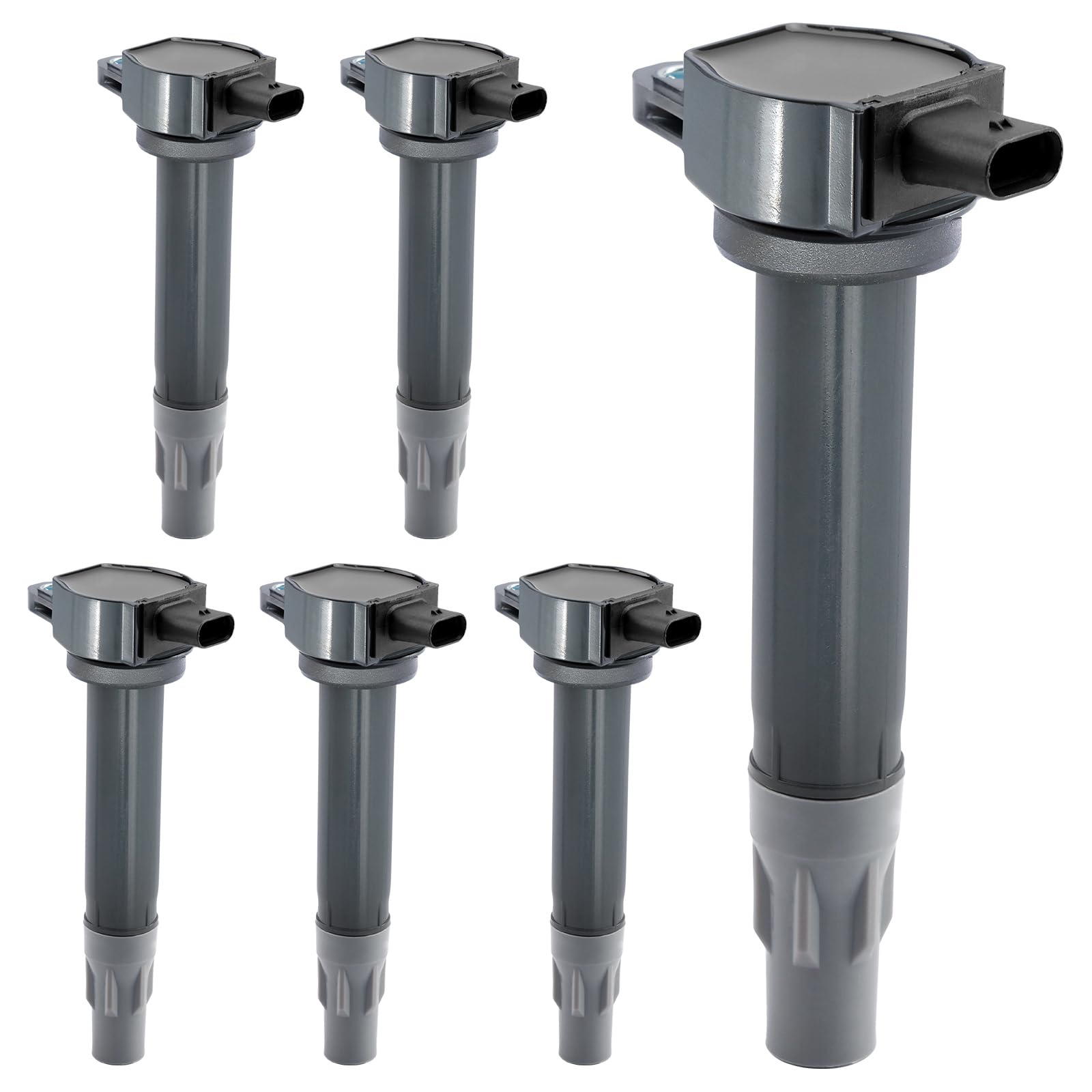 6-Pack Ignition Coil Set Compatible with Dodge Charger/Challenger/Avenger/Nitro/Magnum & Chrysler 300/Town & Country/Sebring - Fits 2.7L 3.5L 4.0L V6 Engines - Replaces OEM# 4606869AA, 4606869AB, UF502 - Improve Engine Performance & Fuel Efficiency