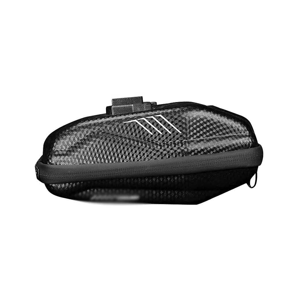 WYJW Bike Saddle Bag - Waterproof Hard Shell Bicycle Seat Storage Pouch with Reflective Strips for Cycling Commuting & Outdoor Adventures