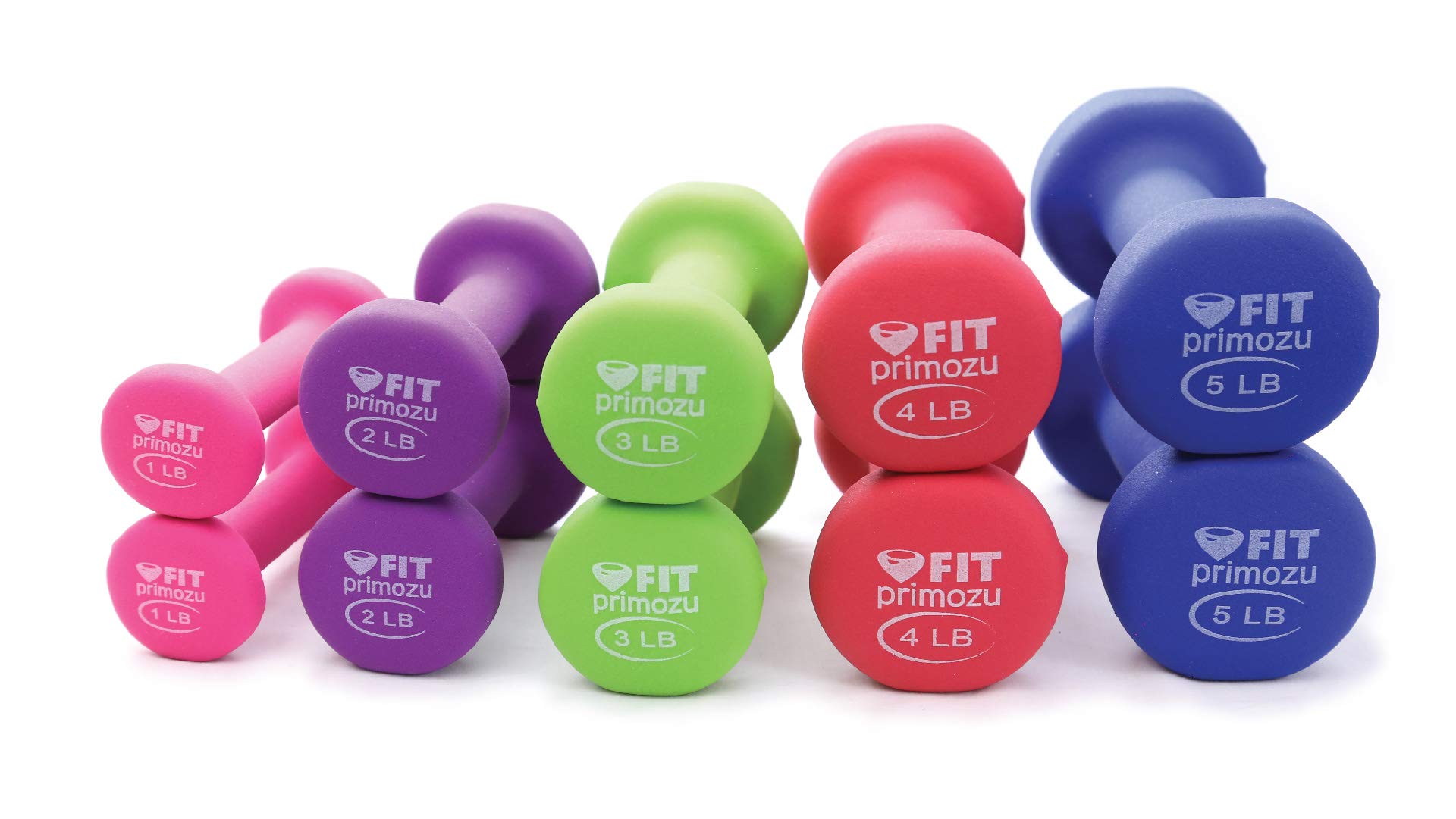 FIT Neoprene Dumbbells for Women & Men - Adjustable Weight Sets (5-25lbs) - Home Gym, Strength Training, Workout Equipment - Perfect for HIIT, Yoga & Fitness
