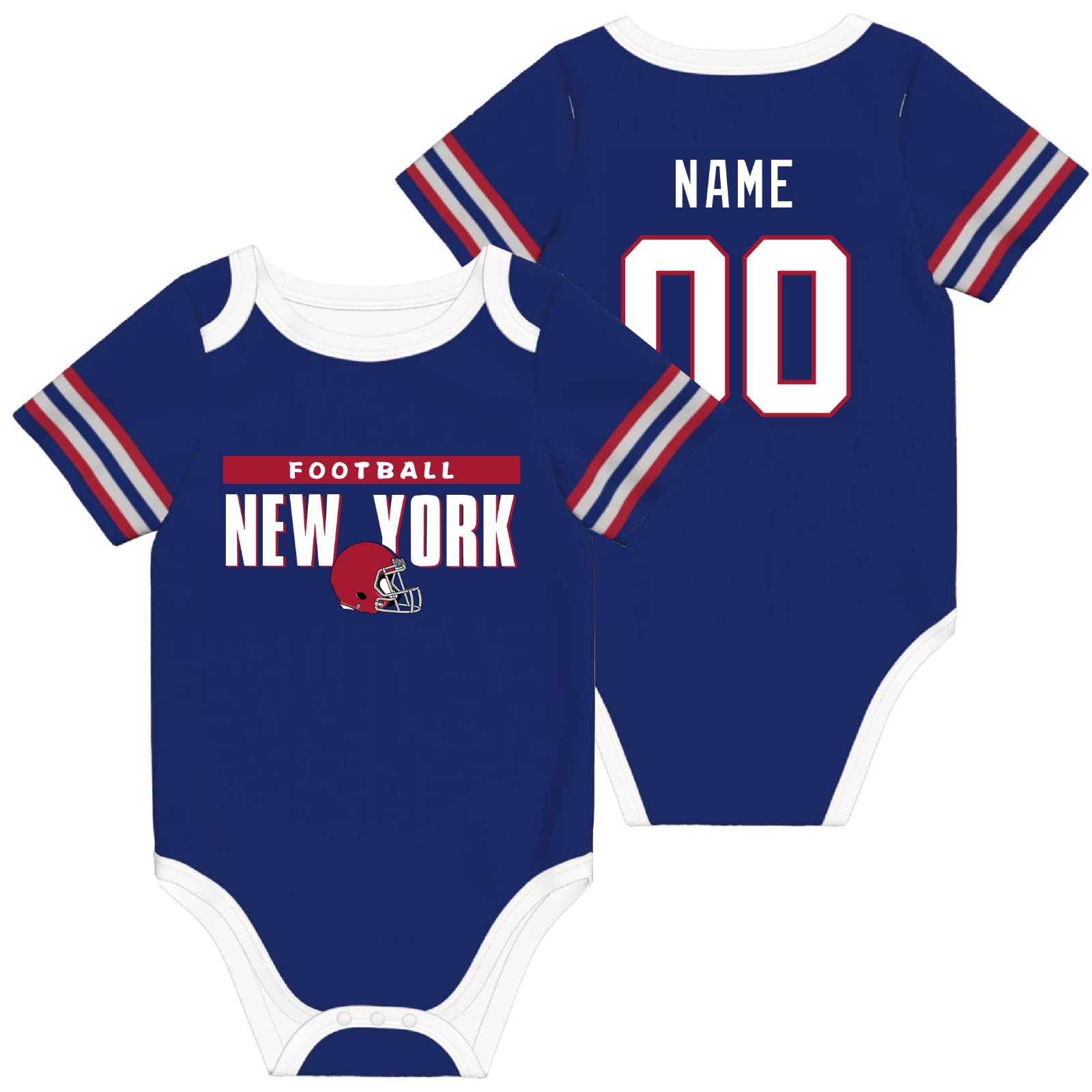 Personalized Baby Clothes Set - 100% Cotton Custom Name & Number Outfit - Perfect Baby Shower Gift, Christening, Birthday & Photo Shoot Outfits