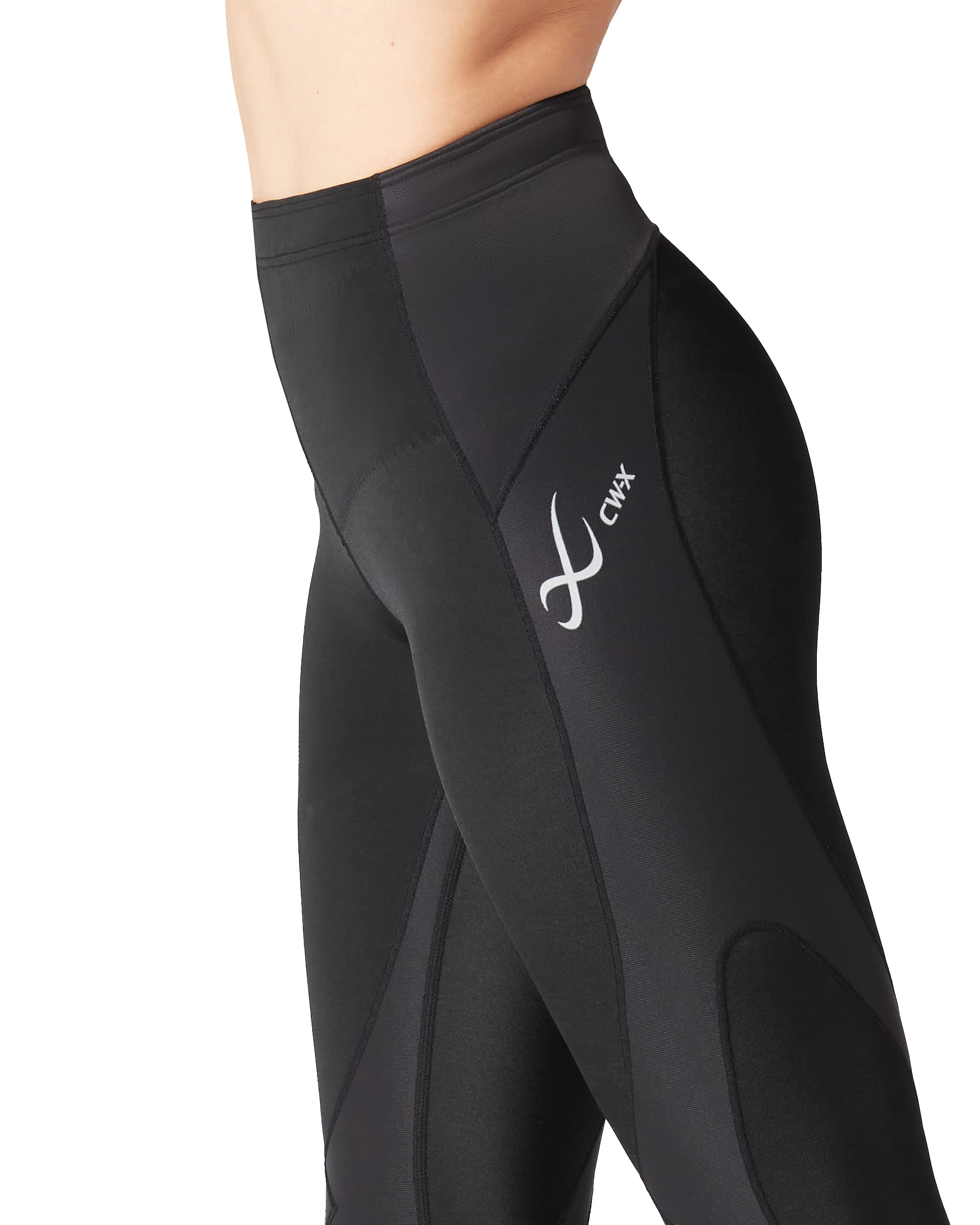 CW-X Women's Stabilyx Joint Support Compression Tight - Running & Recovery Leggings for Women with Targeted Muscle Support - Perfect for Marathon Training, Gym Workouts & Post-Exercise Recovery