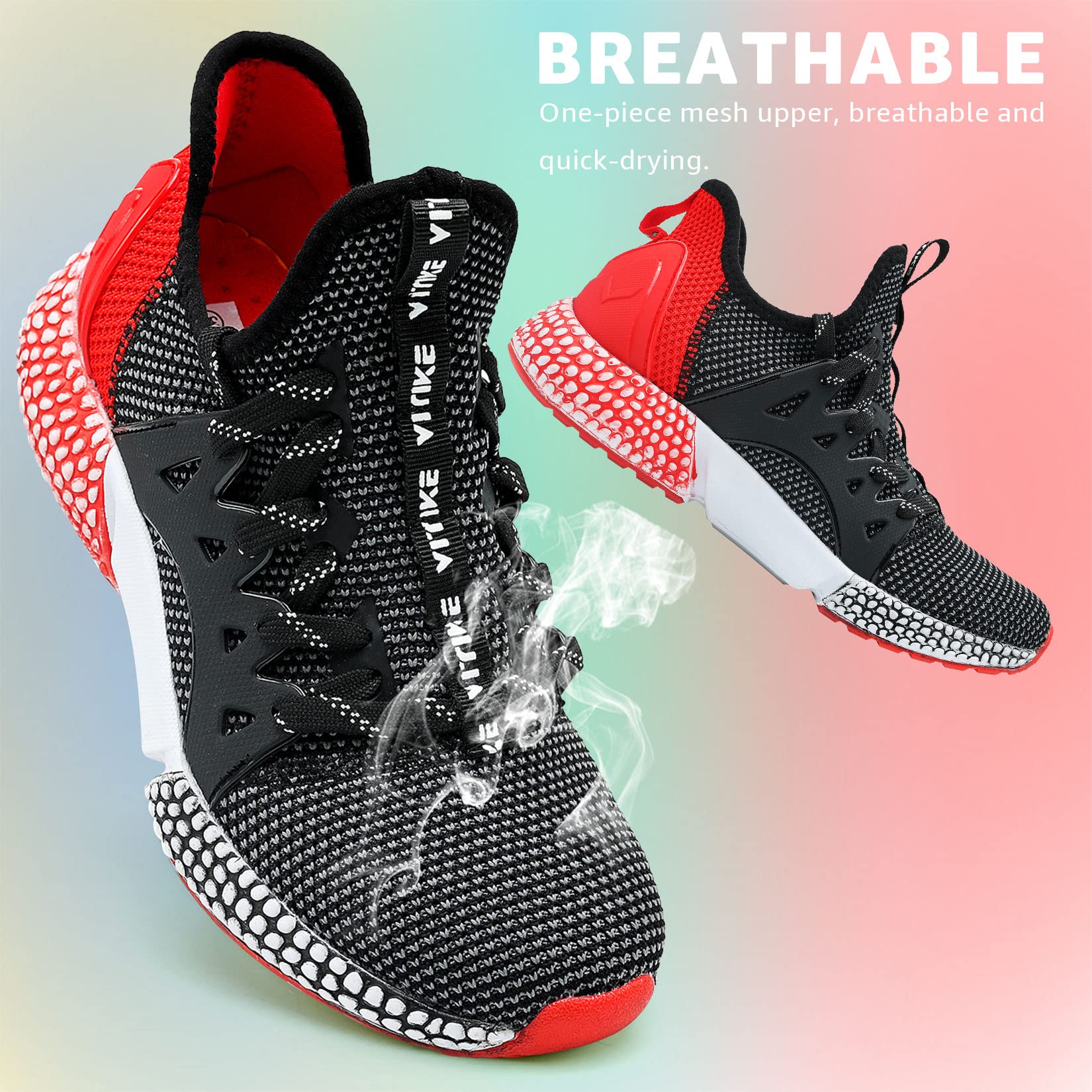 WETIKE Breathable Mesh Slip-On Running Shoes - Lightweight Athletic Sneakers for Men & Women - Perfect for Jogging, Gym Workouts & Casual Wear