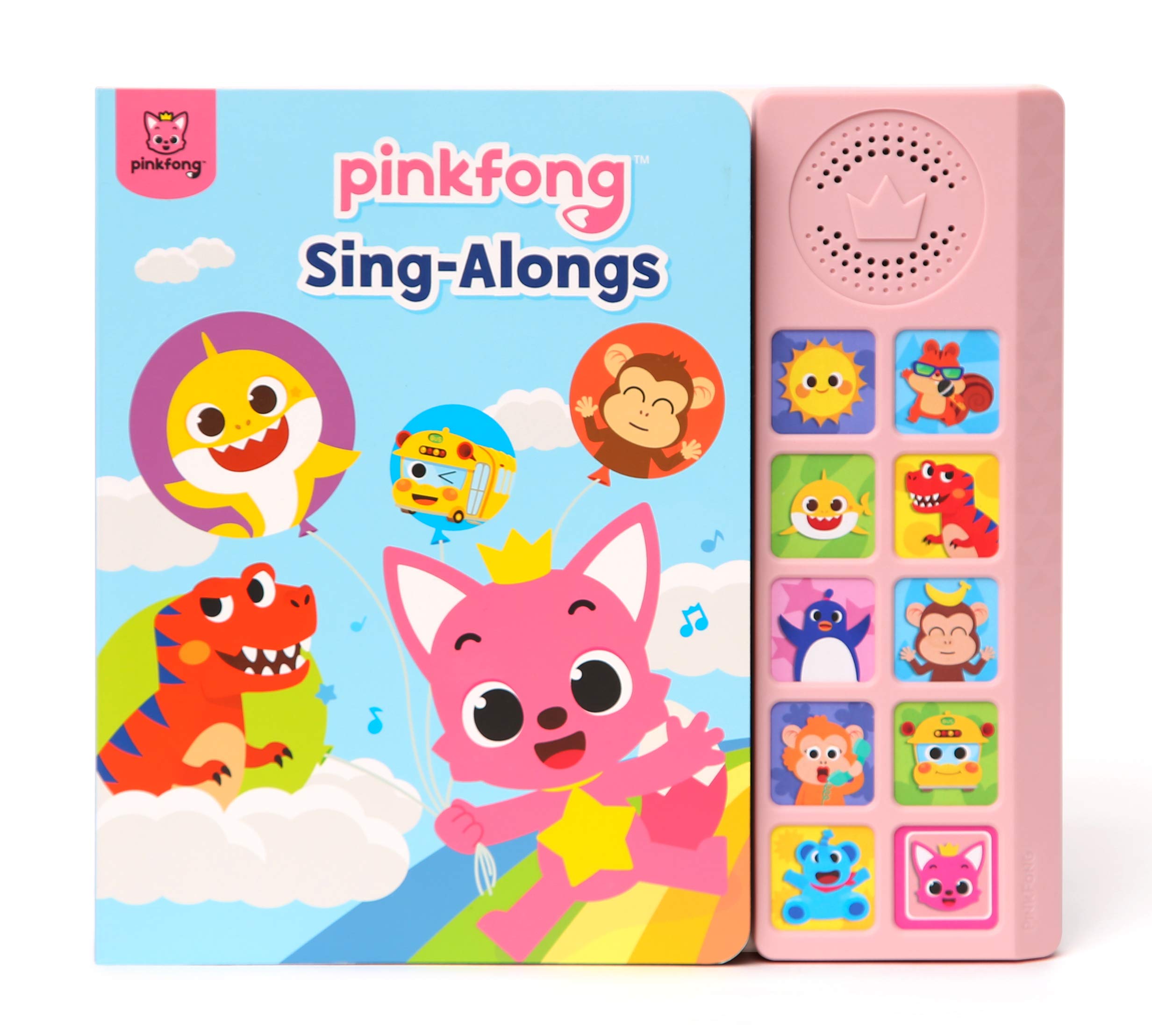 Pinkfong Baby Shark 10 Button Sound Book - Interactive Learning & Educational Toy for Toddlers 1-3 Years | Sing-Along Songs, Early Childhood Development | Perfect Gift for Boys & Girls | Bedtime, Travel & Playtime Fun
