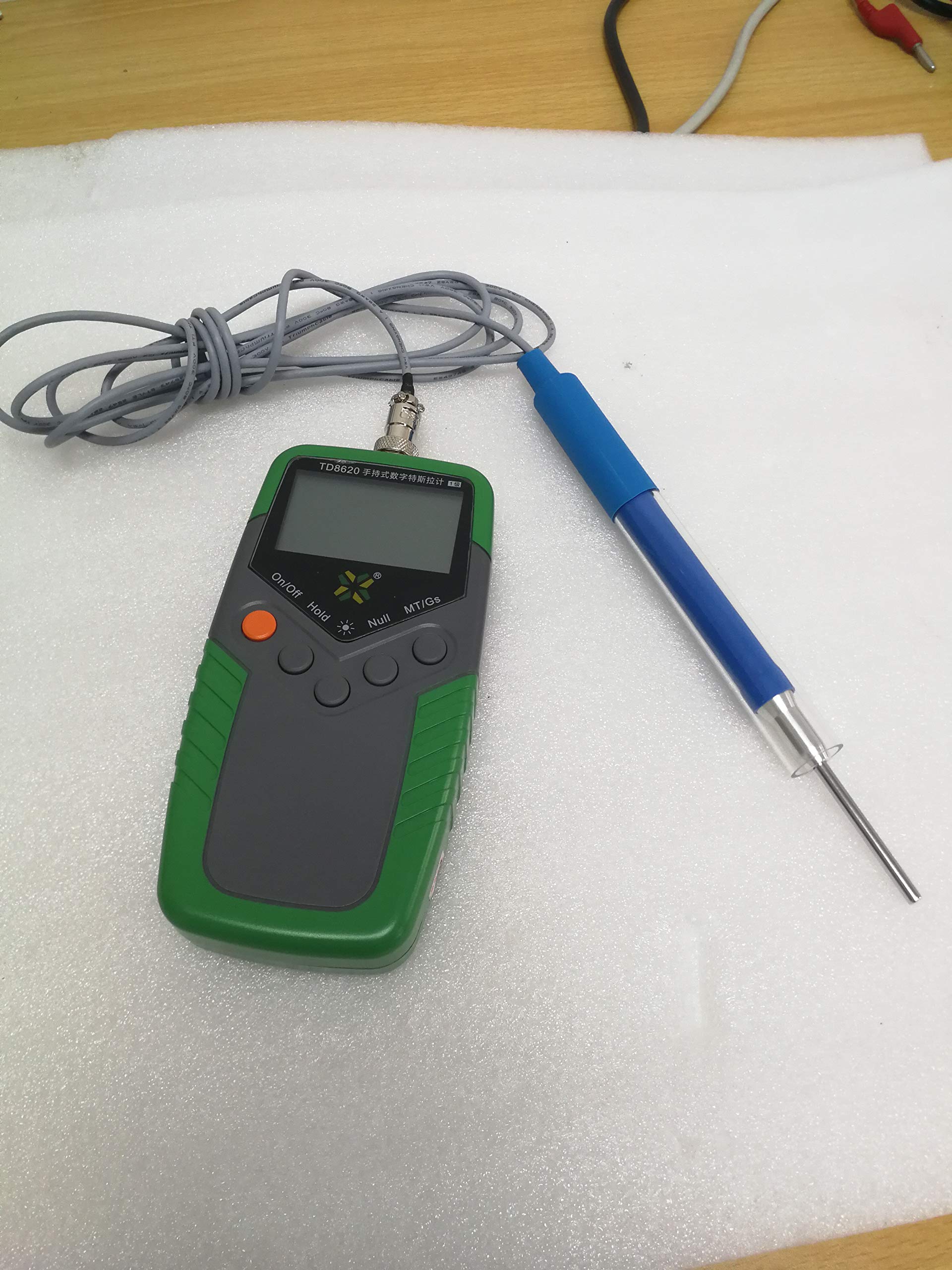 High Precision Axial Probe Tesla Meter - Permanent Magnet Gauss Meter & Fluxmeter for DC Magnetic Field Testing (0-2400mT, 1% Accuracy) | Ideal for Laboratory, Industrial, and DIY Magnetic Field Measurement