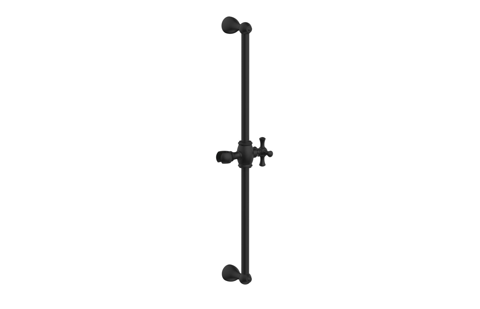 24-Inch Adjustable Slide Bar with Hook K6024 - Heavy Duty Closet Organizer for Hanging Clothes, Belts & Ties - Perfect for Bedroom, Closet & Wardrobe Organization