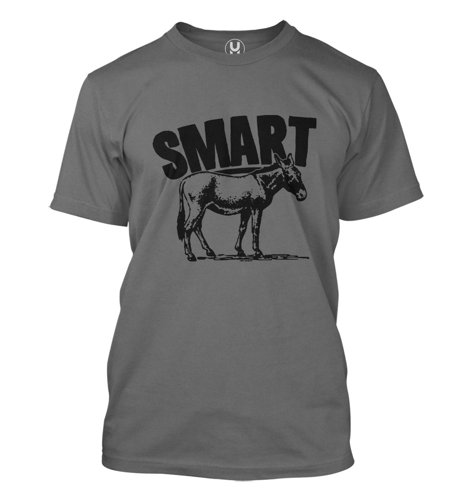 Smart Ass - Funny Donkey Pun Joke Men's T-Shirt | Humorous Graphic Tee for Casual Wear & Gifts
