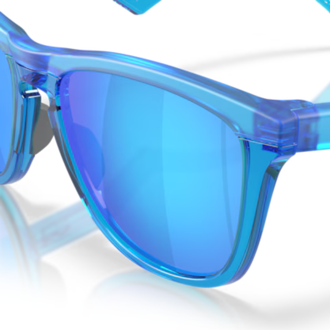 Oakley Frogskins Hybrid Sunglasses - Primary Blue/Cool Grey/Prizm Sapphire Lens (0OO9289 928903) - UV Protection, Lightweight & Stylish for Outdoor Sports, Driving & Everyday Wear