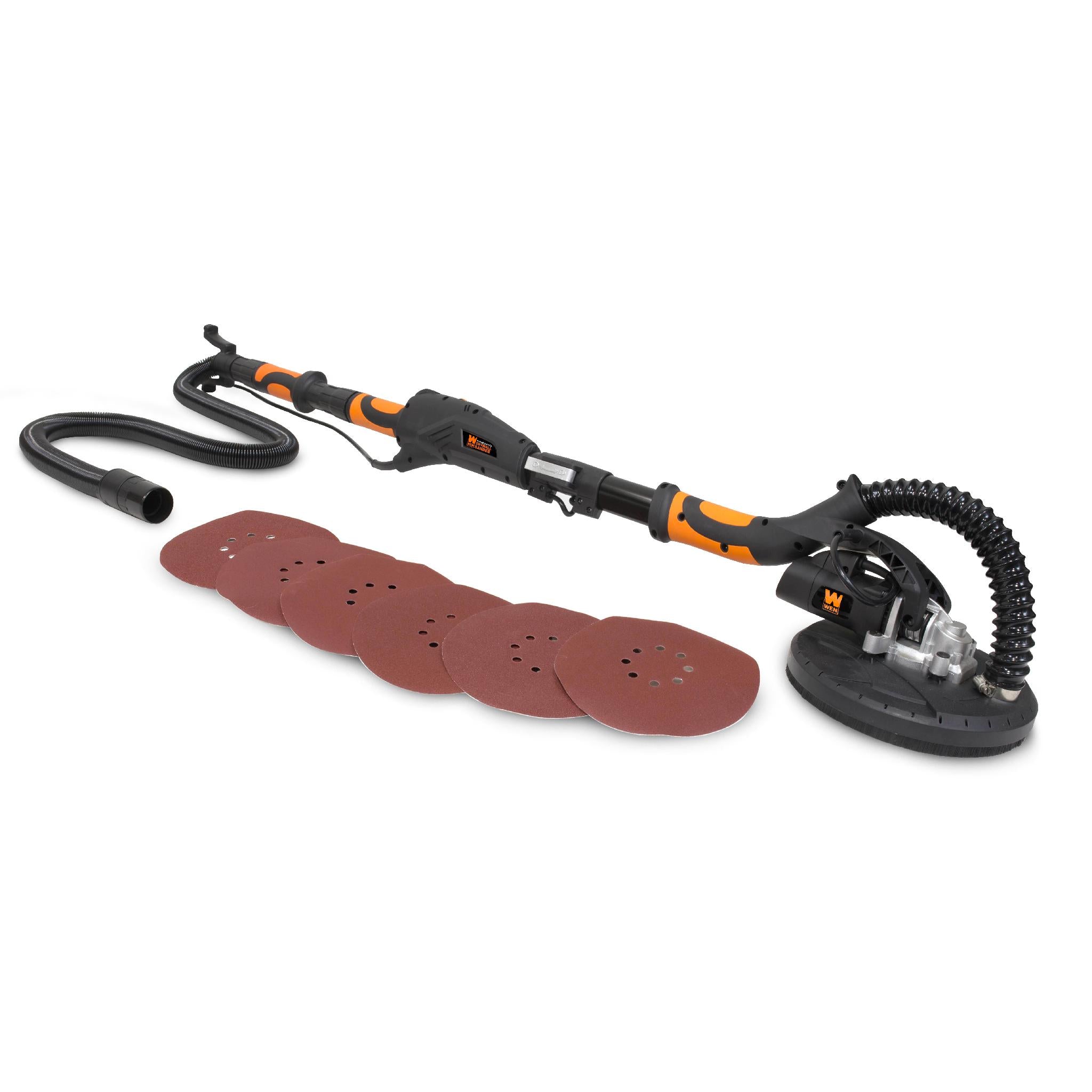 WEN R6369 Variable Speed 5 Amp Drywall Sander with 15 Foot Hose - Refurbished | Professional Wall Smoothing & Sanding Tool for Home Renovation Projects