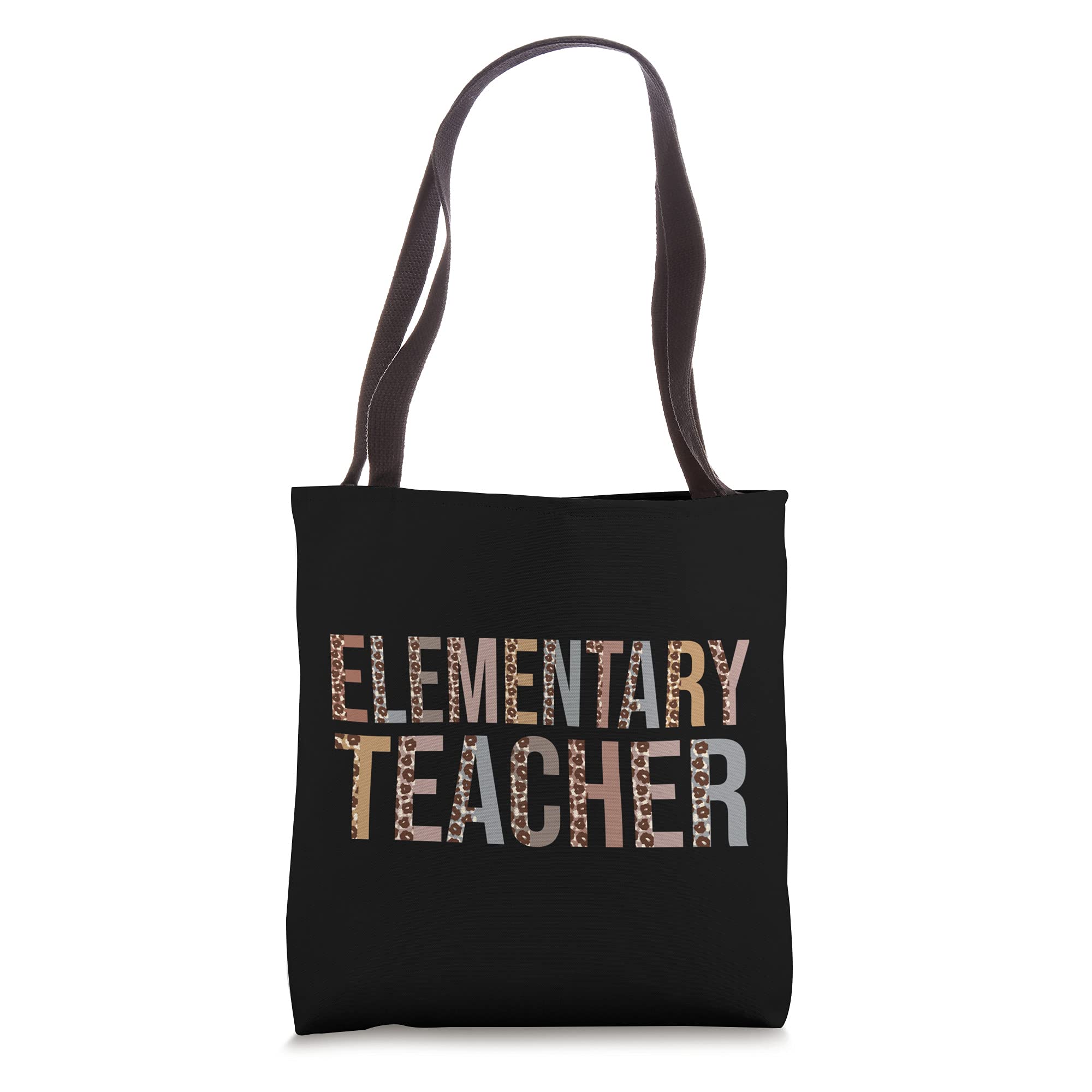 Funny Leopard Print Teacher Tote Bag - Cute Elementary School Supplies for Back to School, Classroom Organization & Teacher Appreciation Gifts