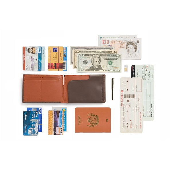 Bellroy Premium Leather Travel Wallet - RFID Blocking Passport Holder & Organizer for Men & Women | Perfect for Airports, Business Trips & International Travel